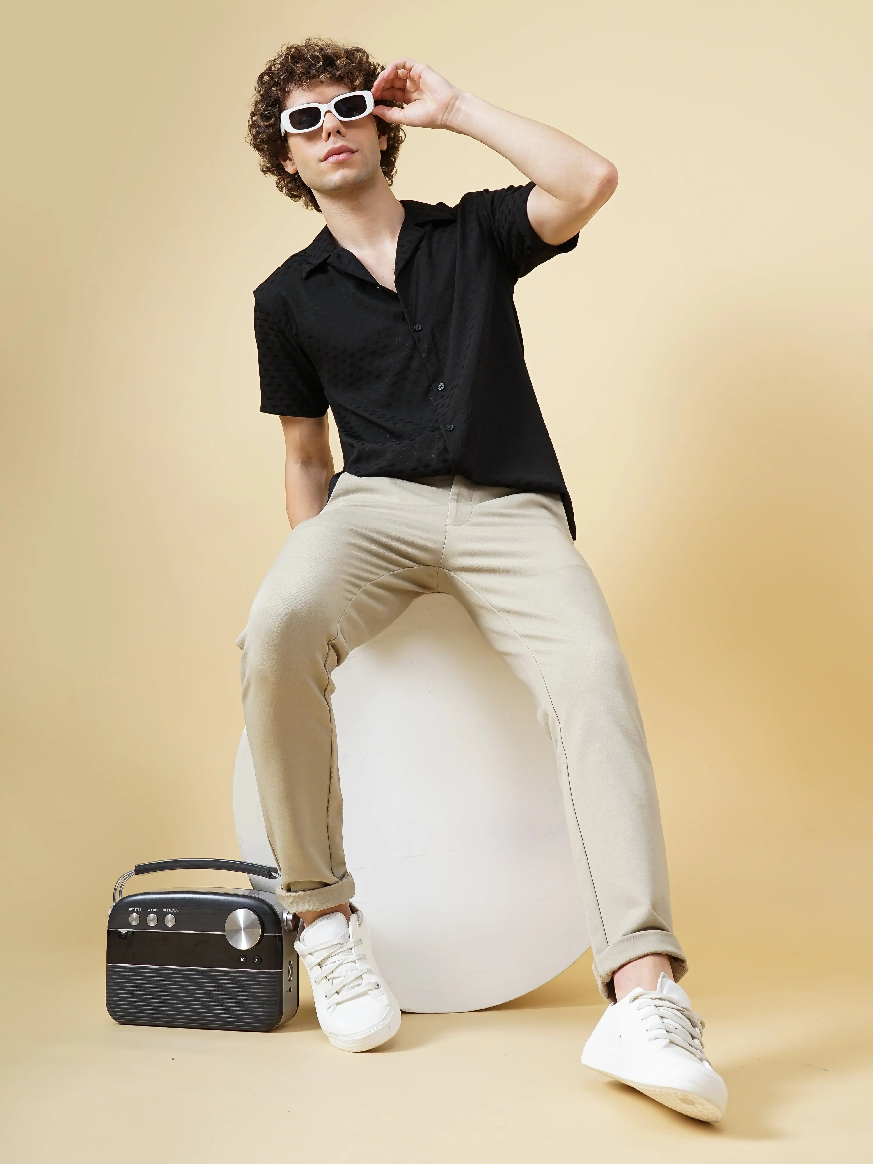 Men Zingy Bubble White Shirt - Image 6