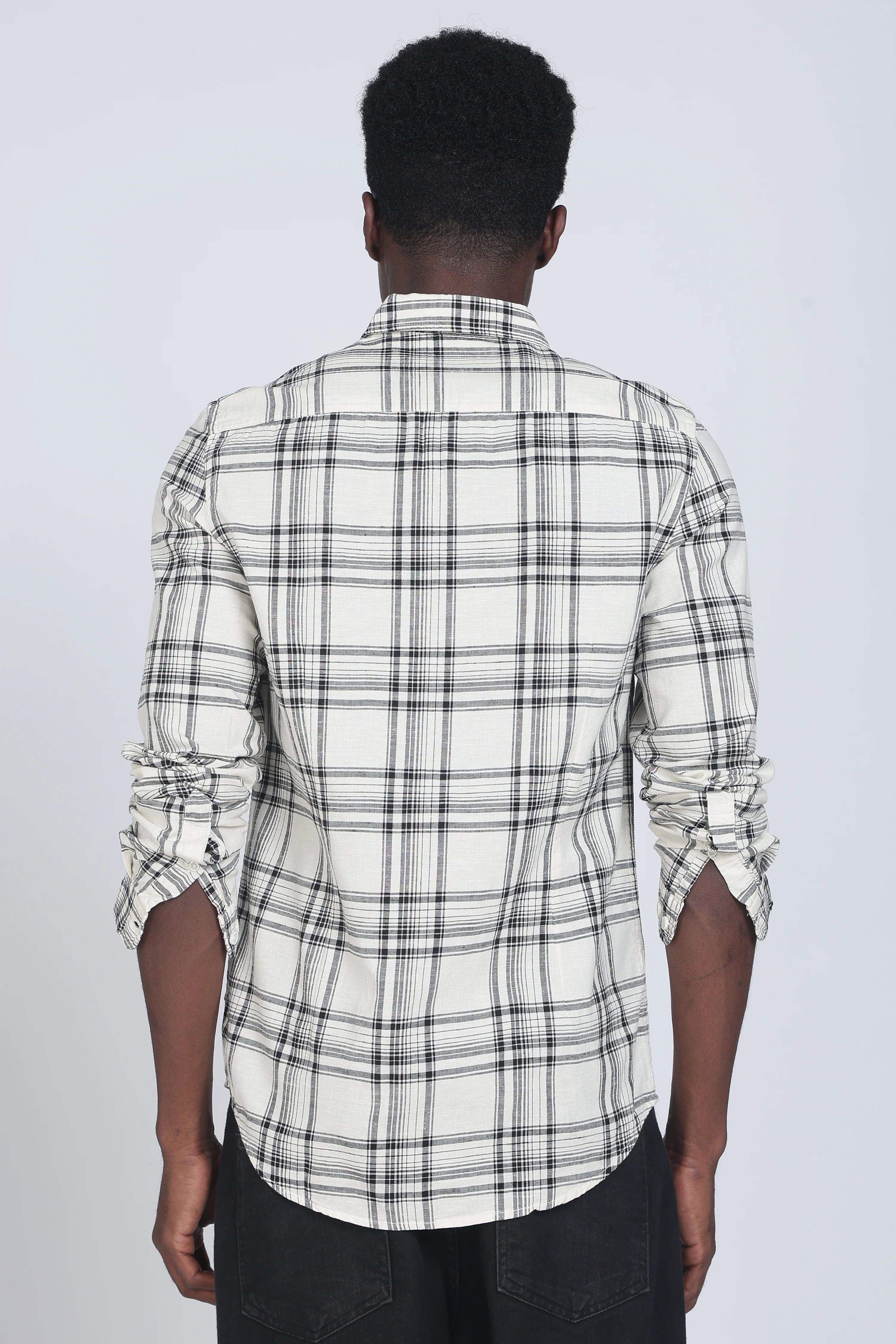 Men Zinnia Cotton Check Shirt - Image 3