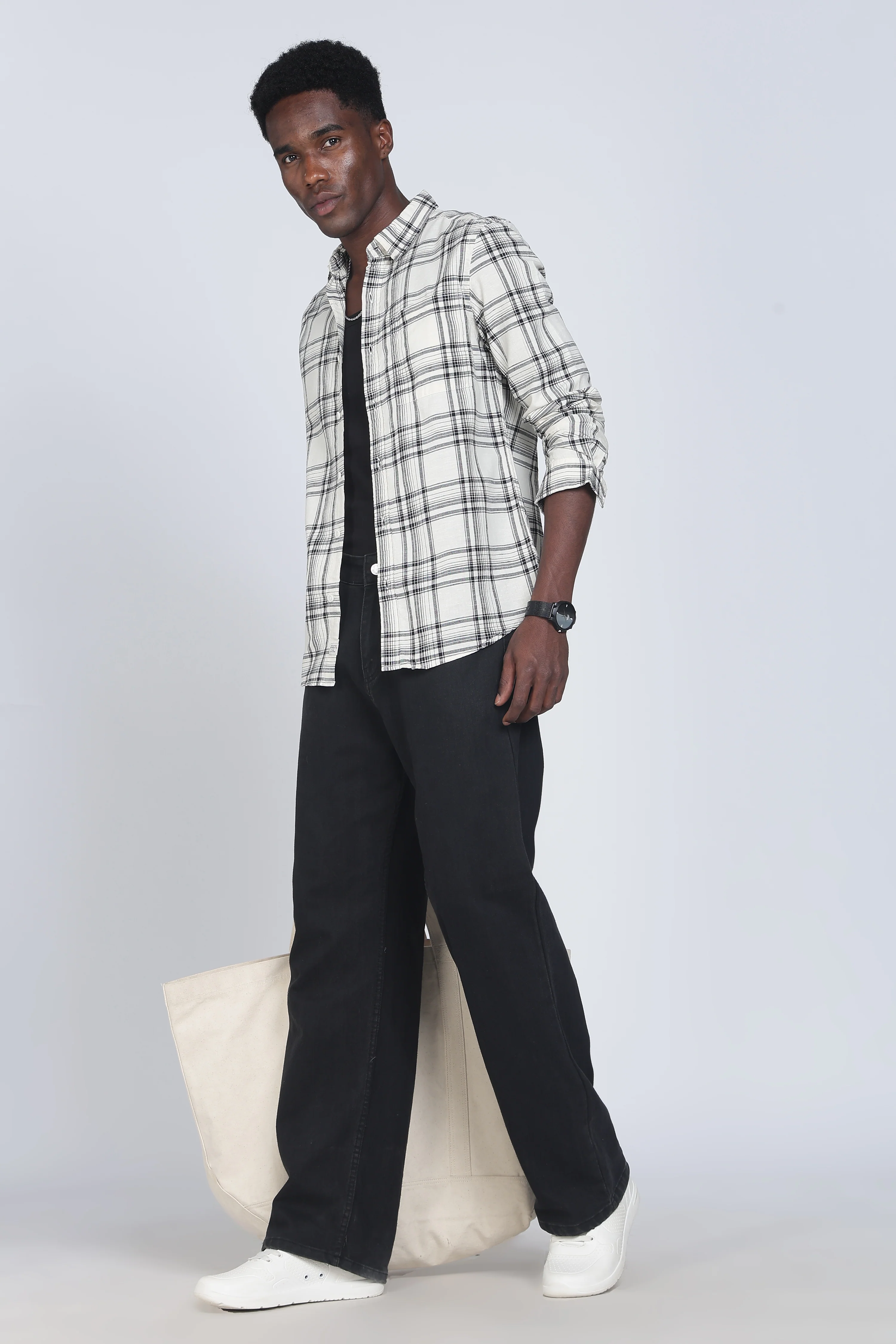 Men Zinnia Cotton Check Shirt - Image 6