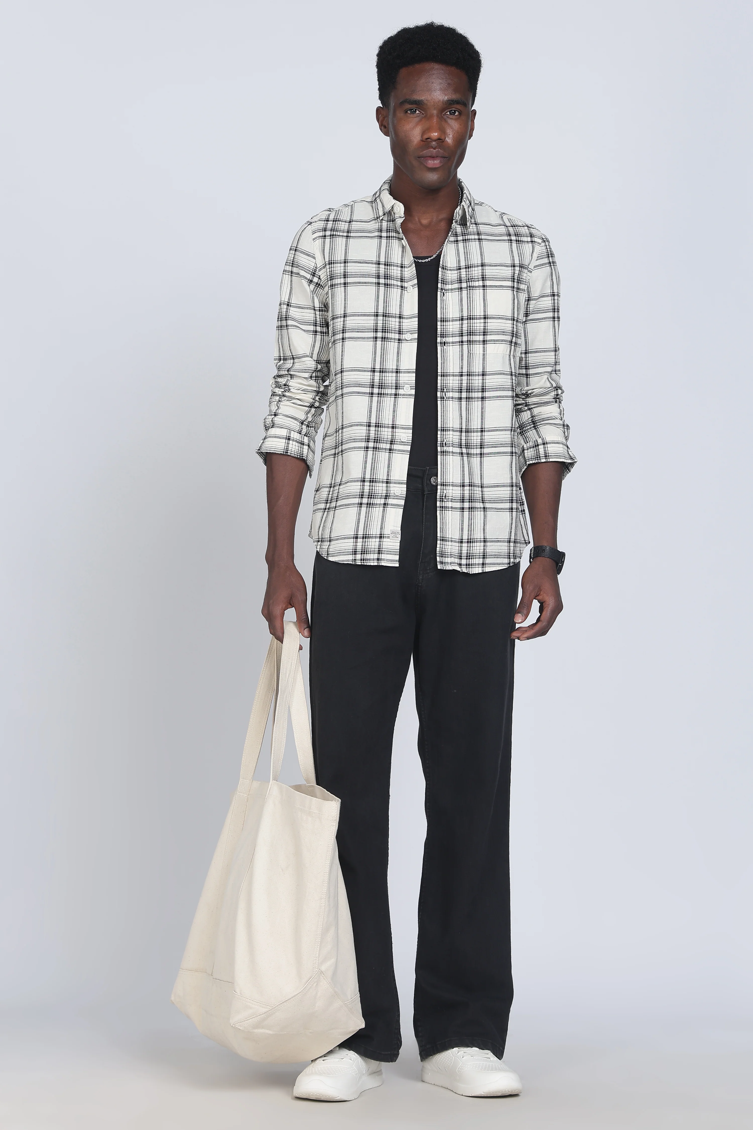 Men Zinnia Cotton Check Shirt - Image 9