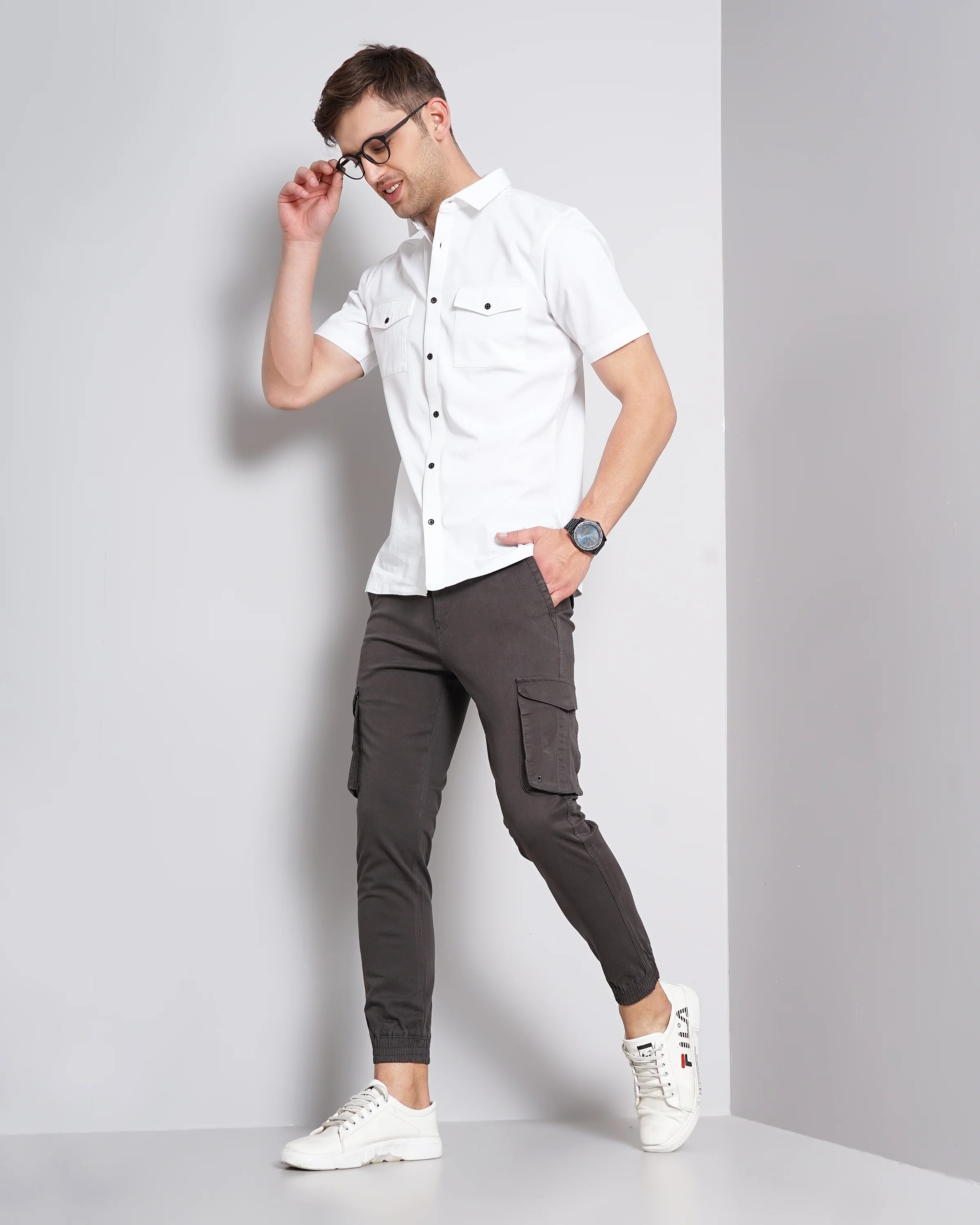 Men Black Joggers - Image 2