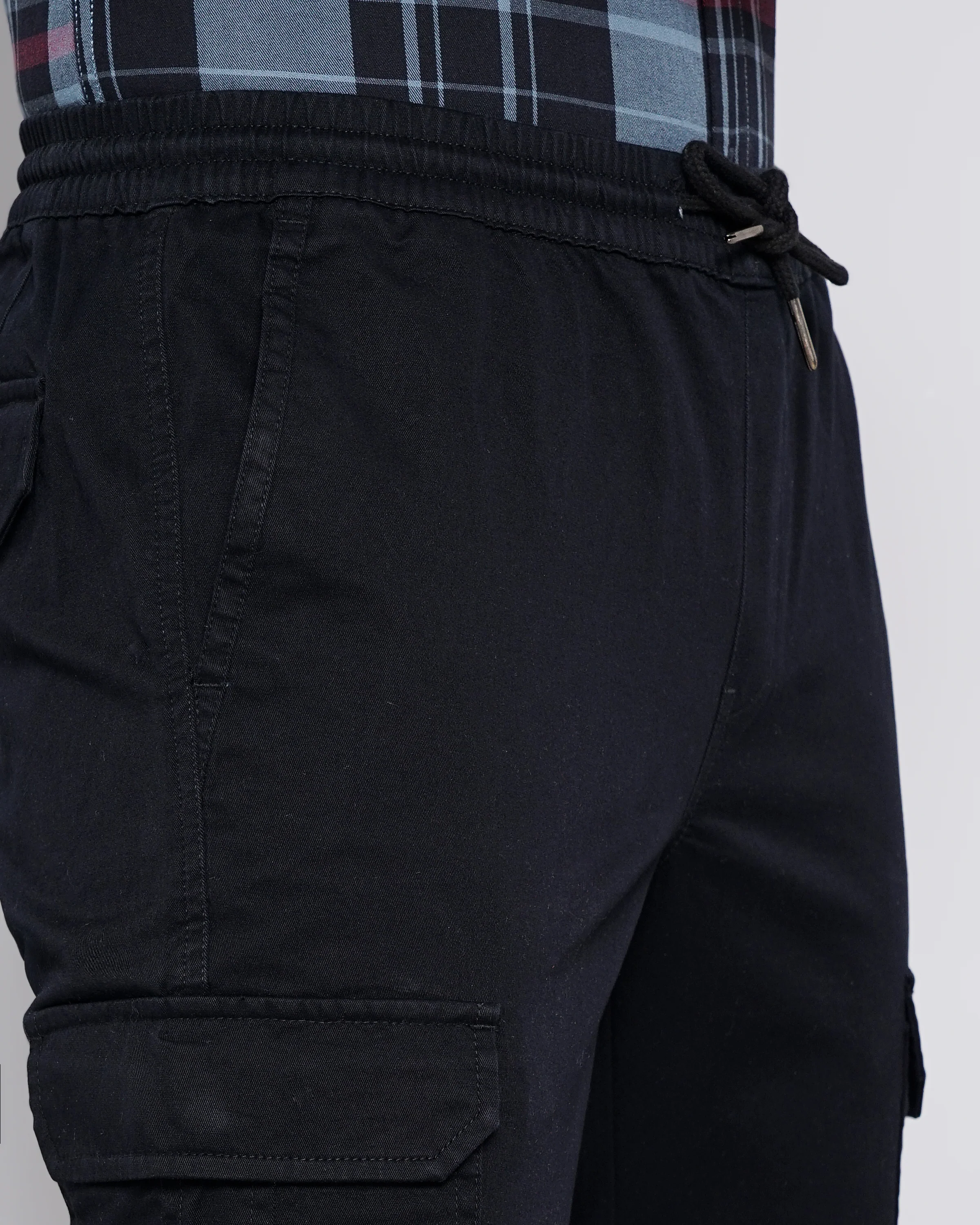 Men Black Joggers - Image 2