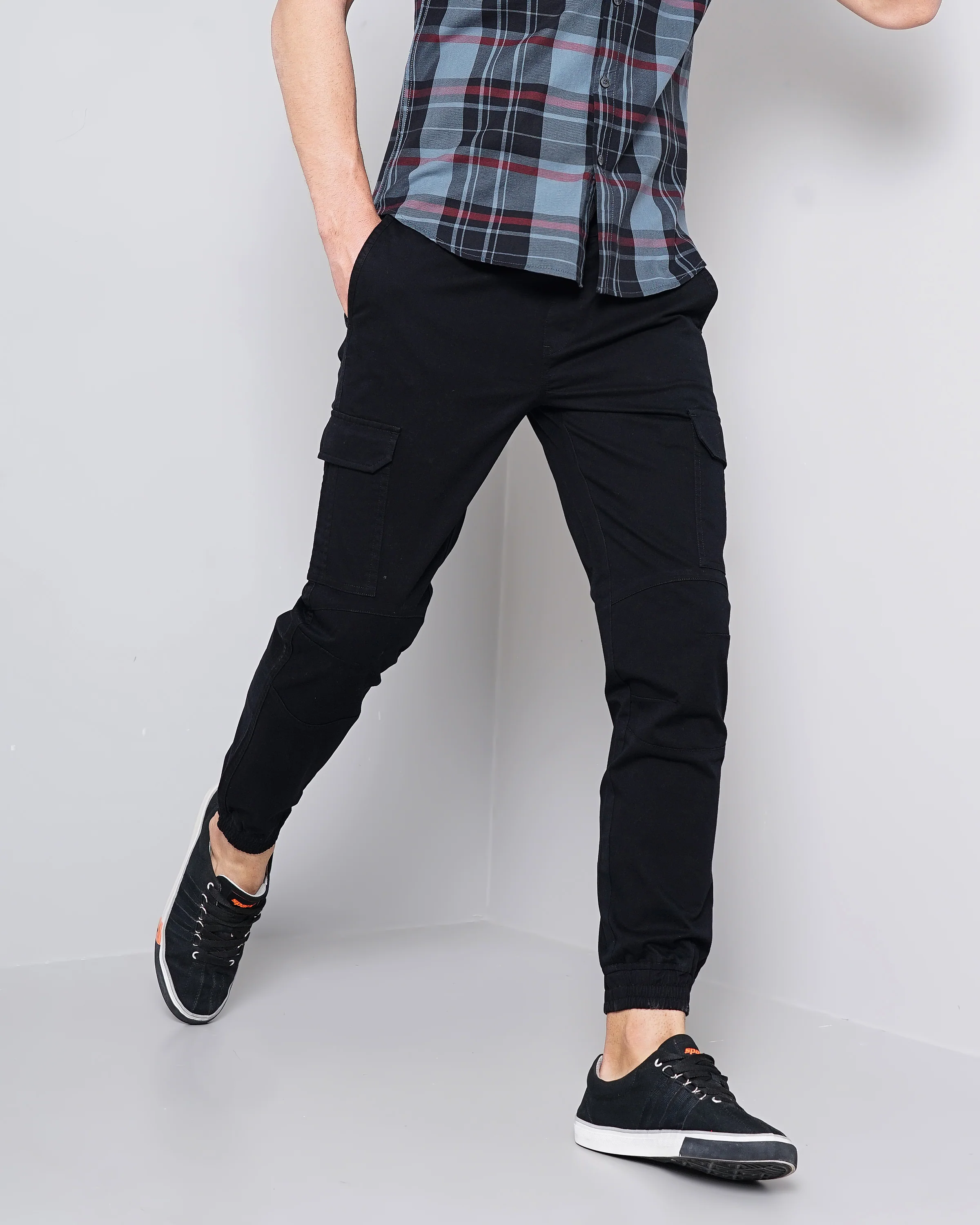 Men Black Joggers - Image 5