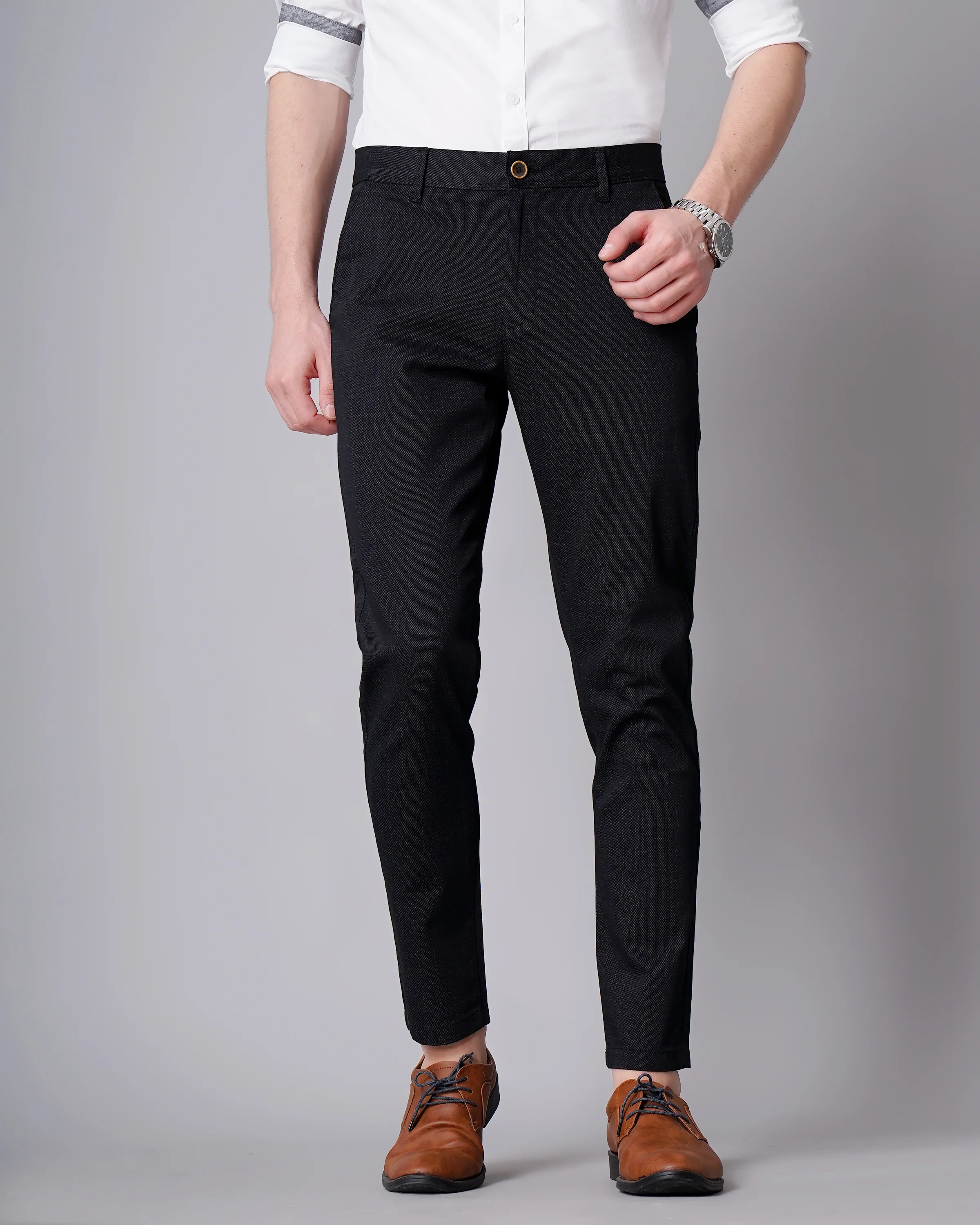 Men Black Trousers