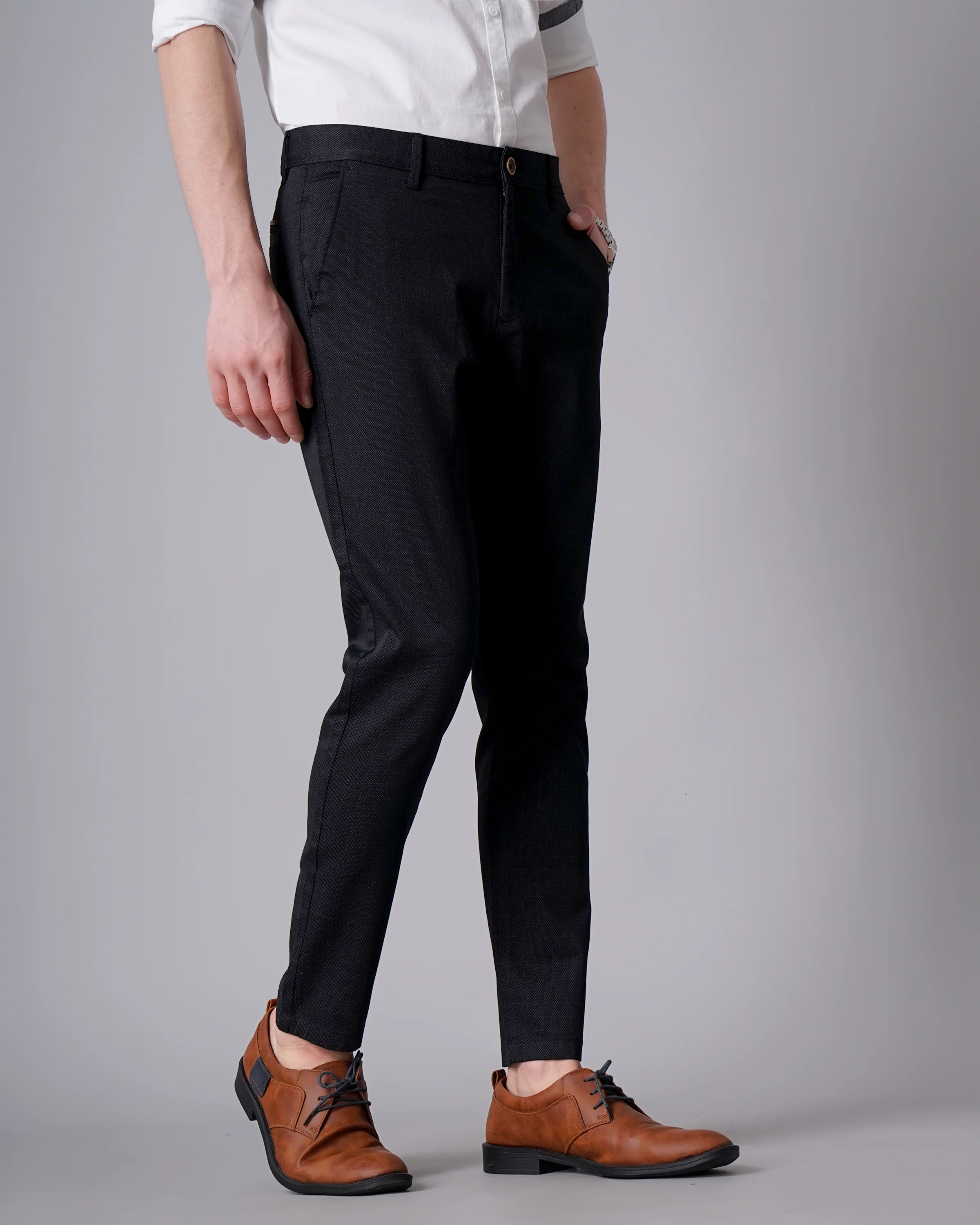 Men Black Trousers - Image 3