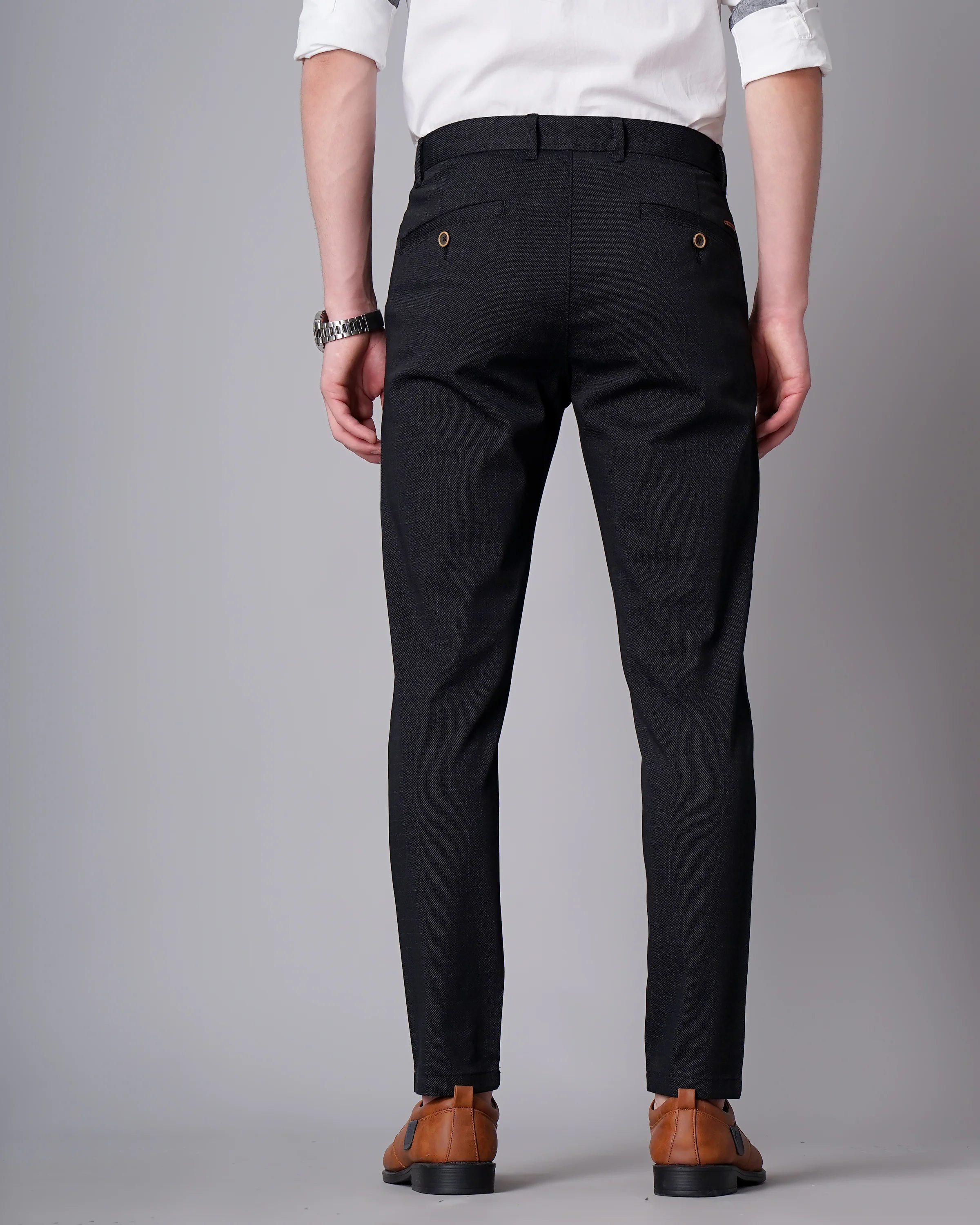 Men Black Trousers - Image 4