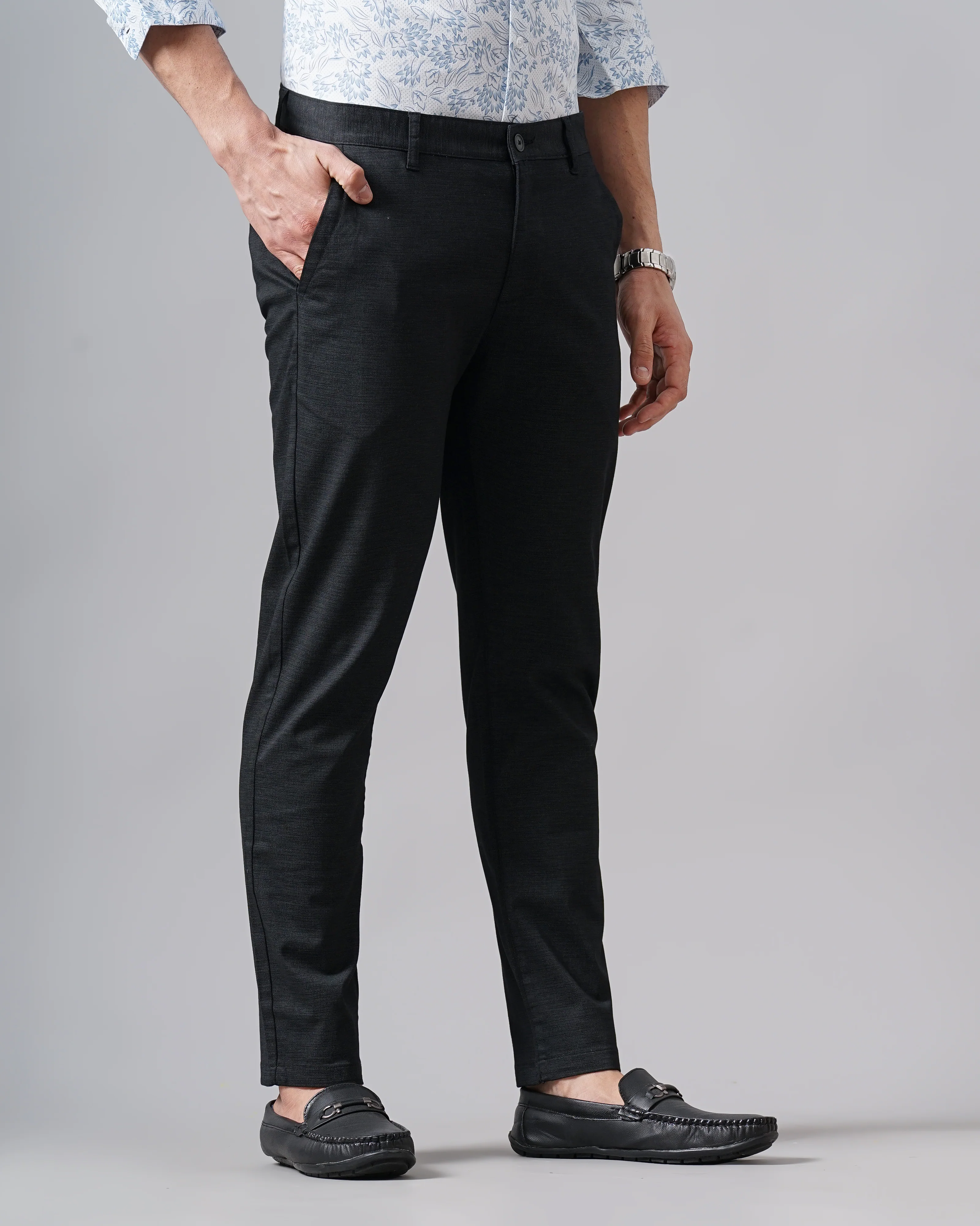 Men Black Trousers - Image 3