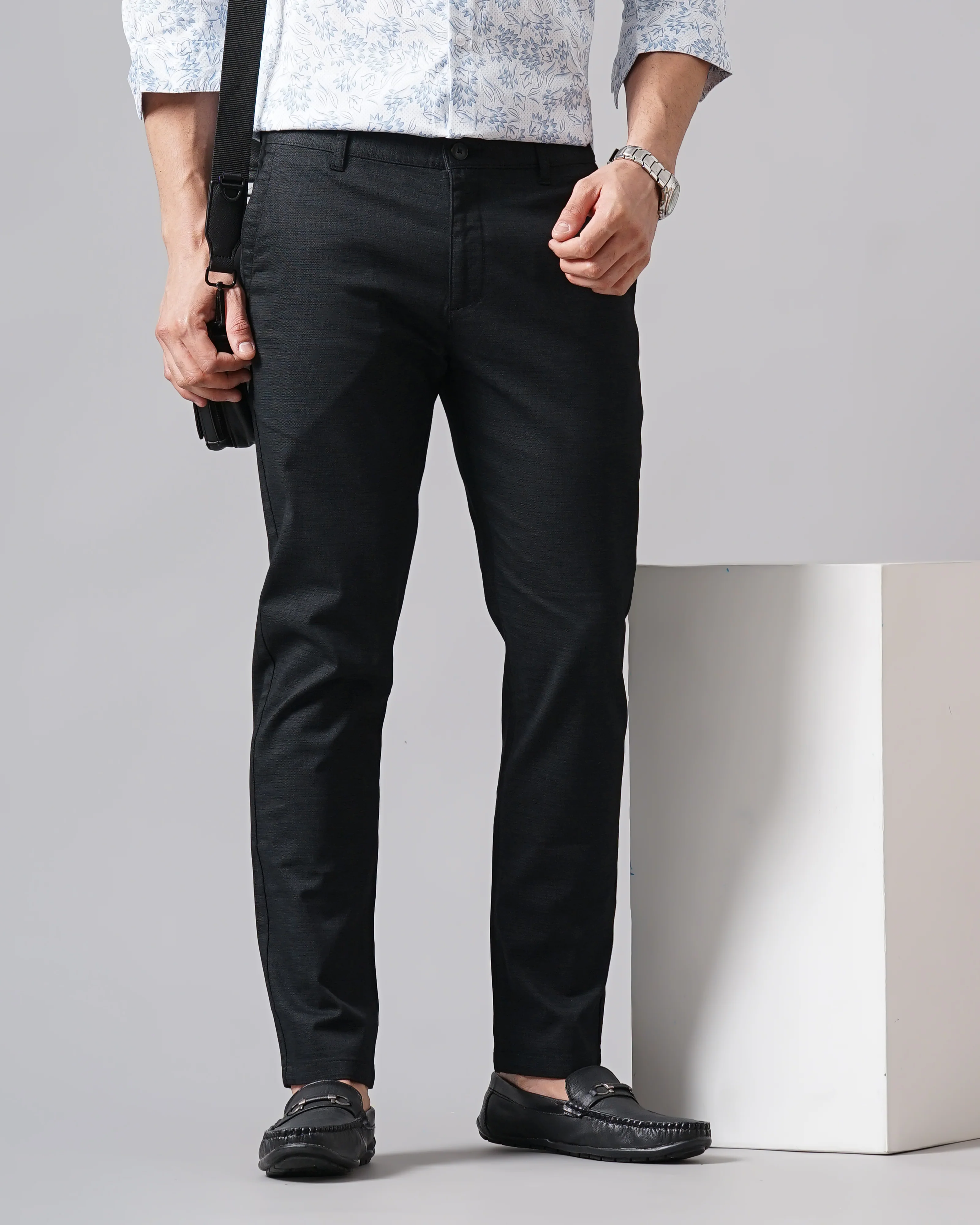 Men Black Trousers - Image 4