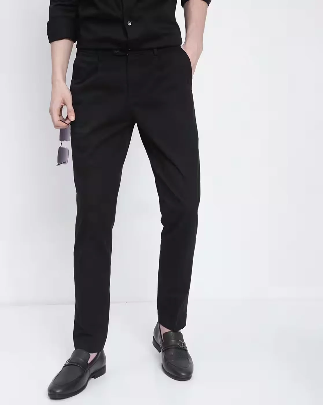 Men Black Trousers - Image 3