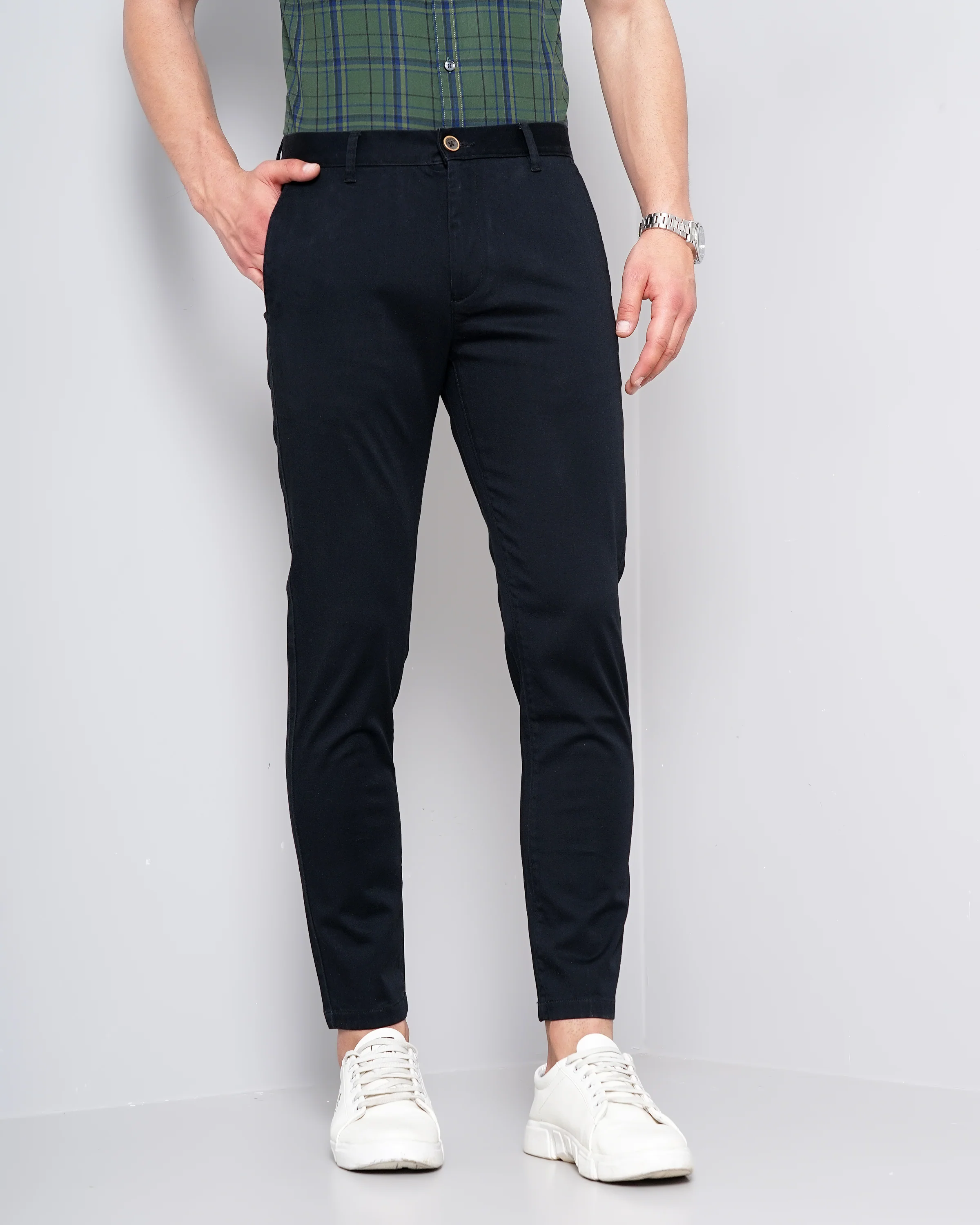 Men Black Trousers