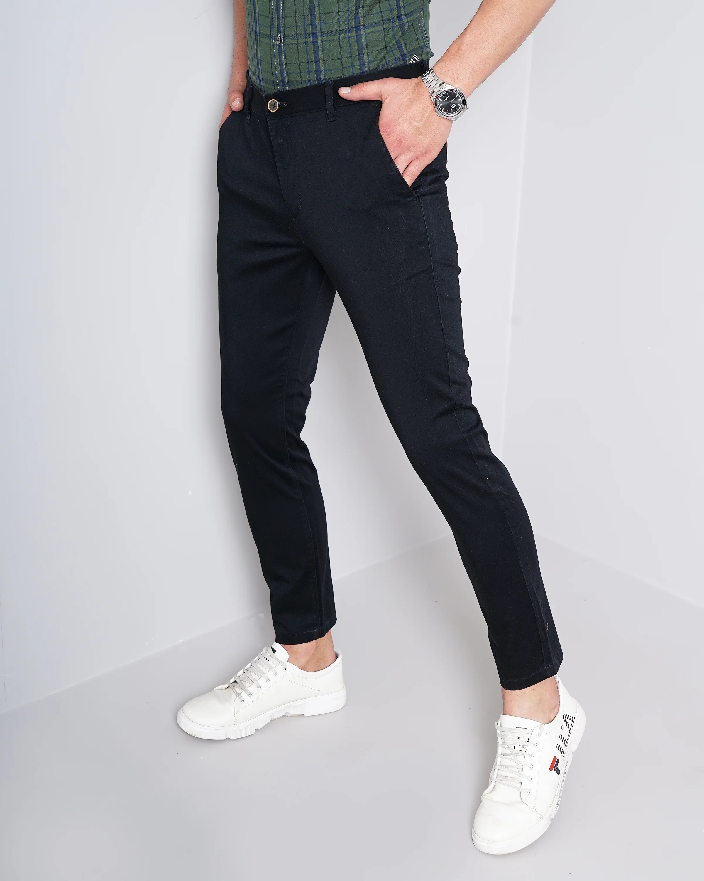 Men Black Trousers - Image 3