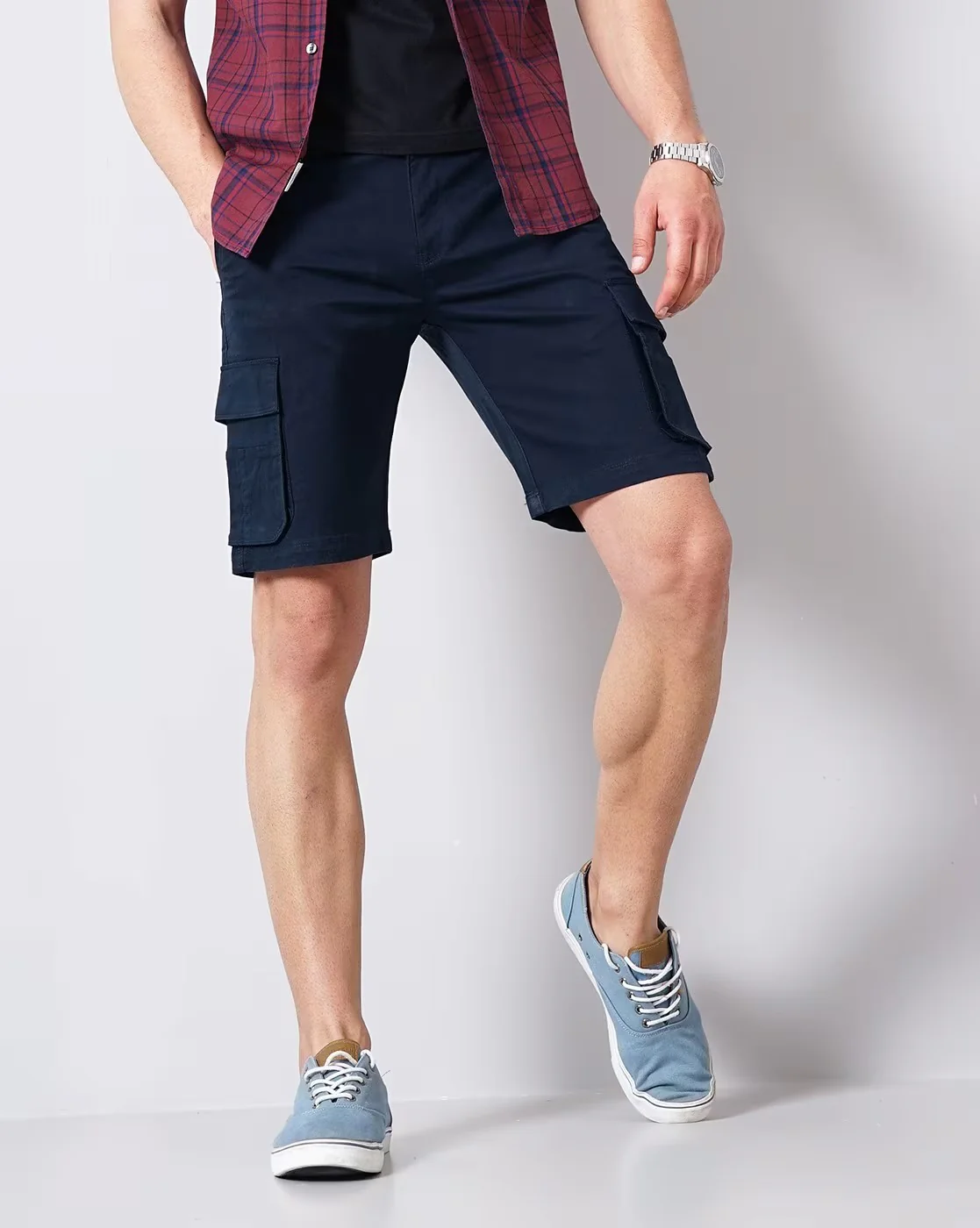 Men Blue Shorts - Image 3