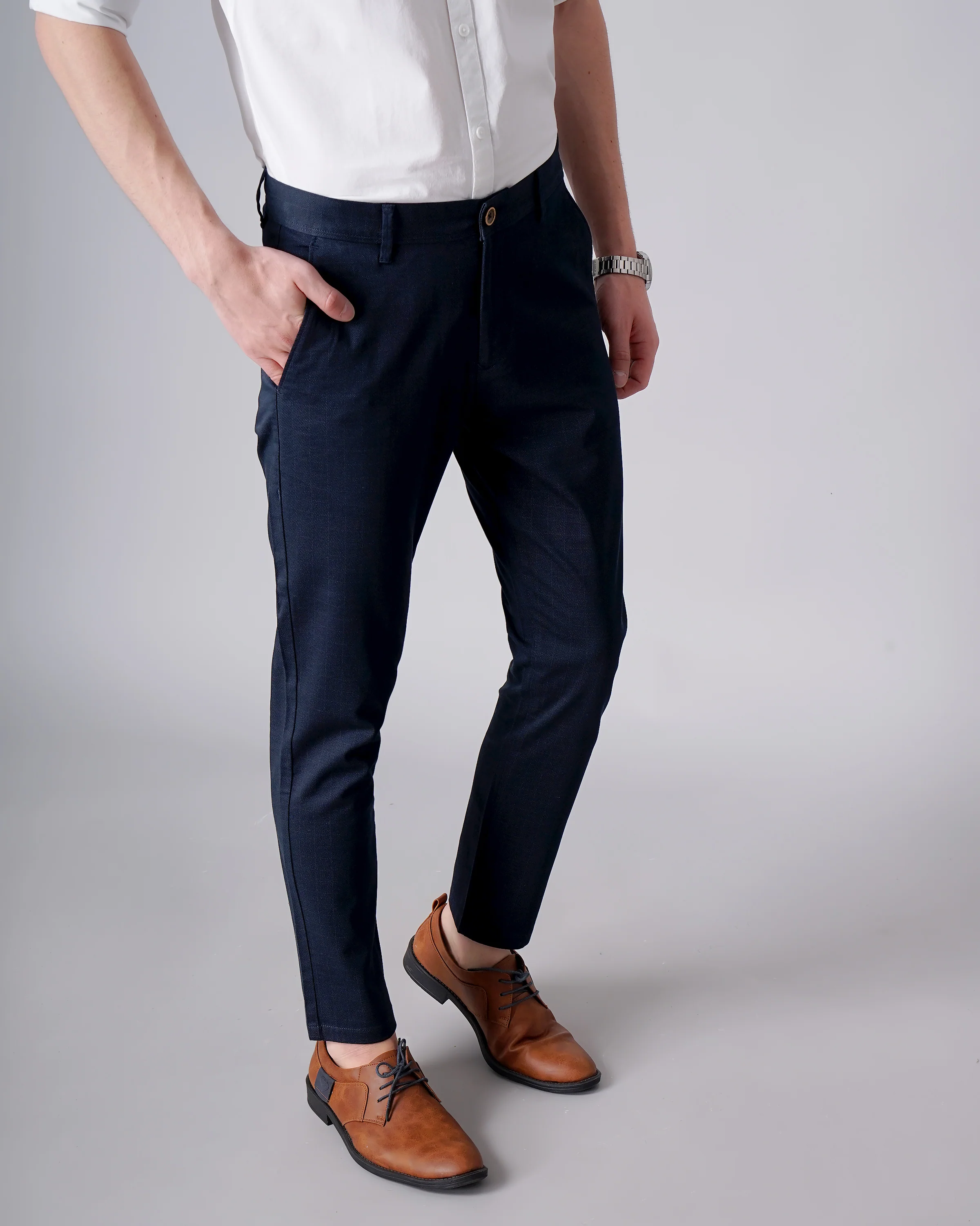 Men Blue Trousers - Image 5