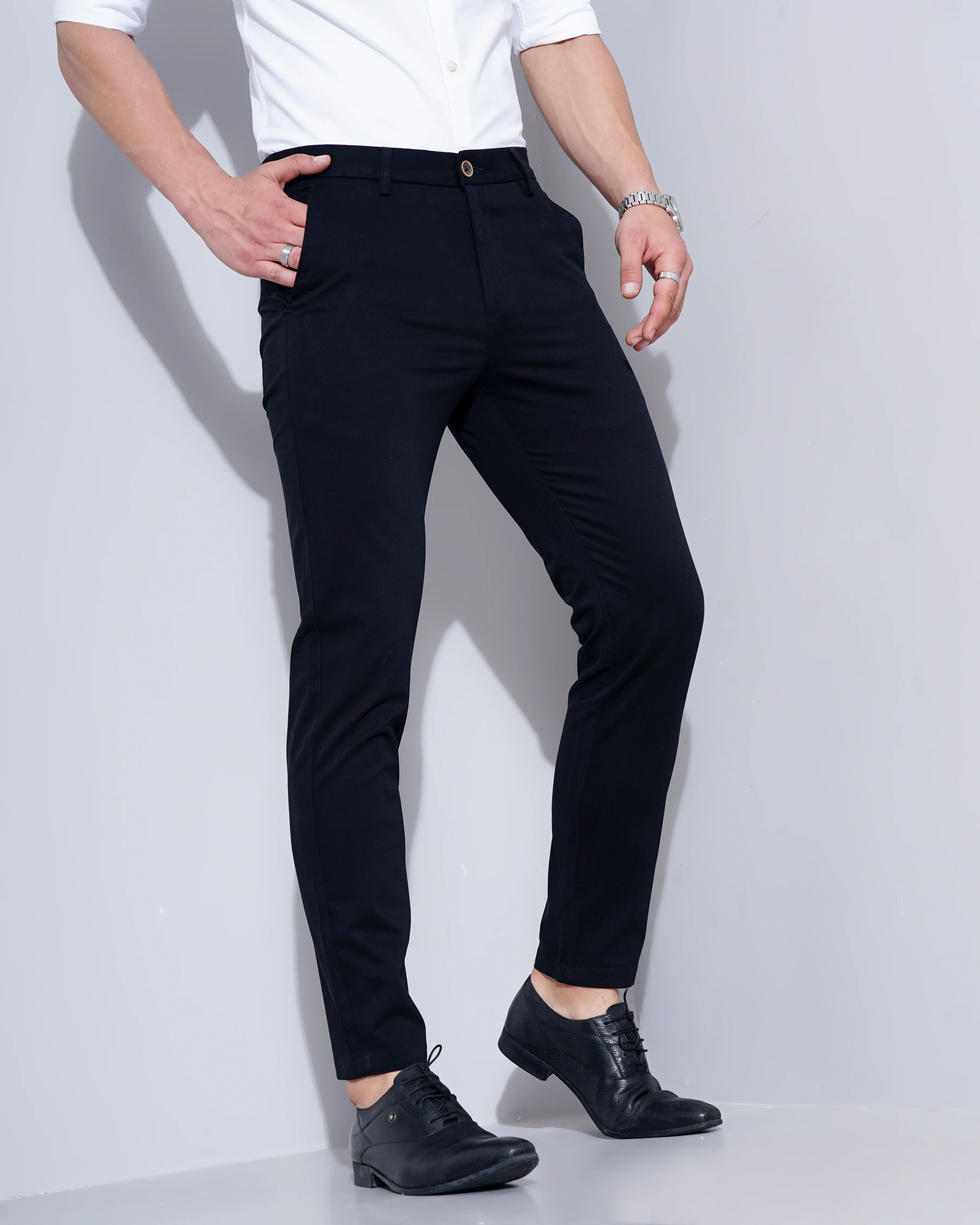 Men Blue Trousers - Image 3
