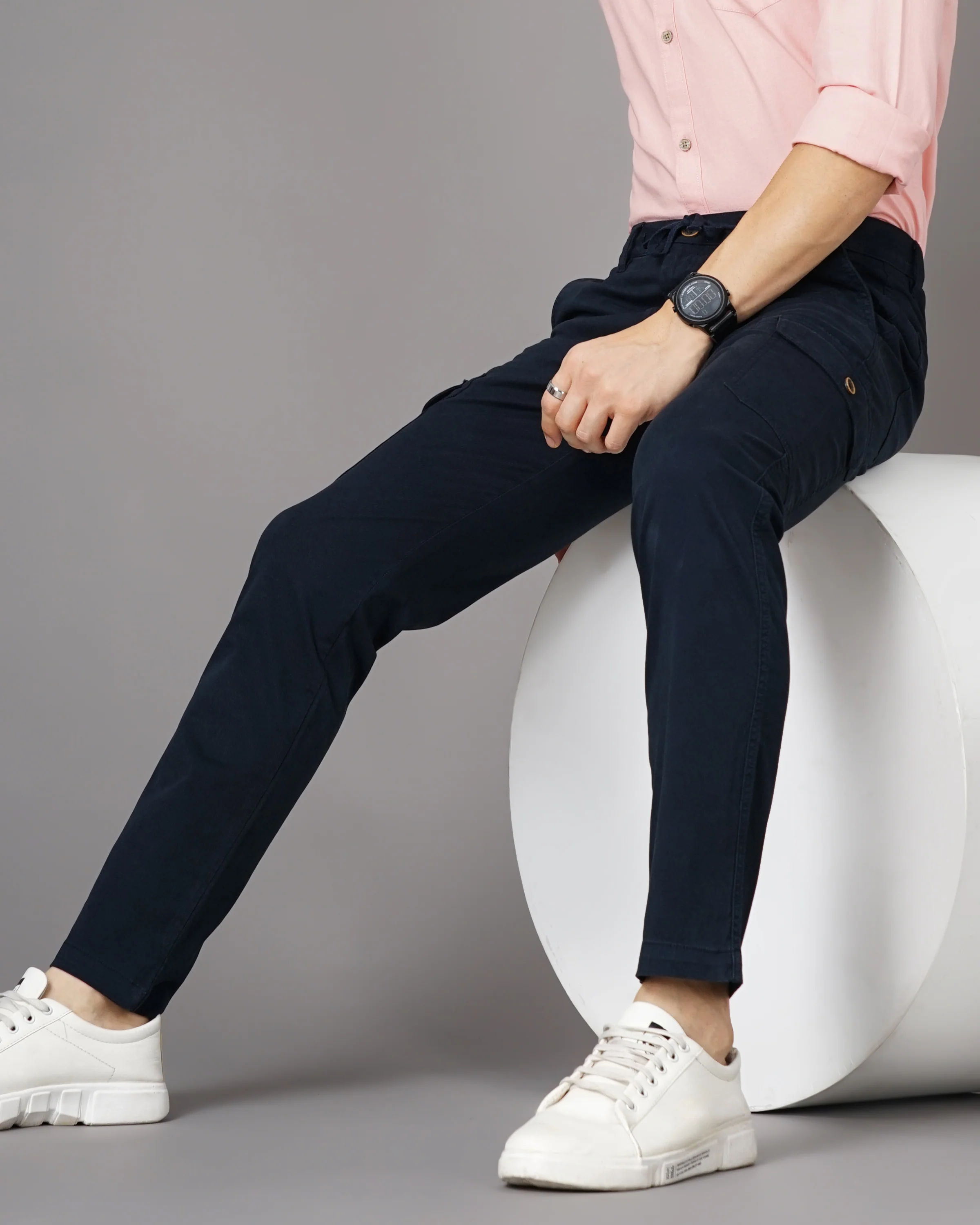 Men Blue Trousers - Image 4