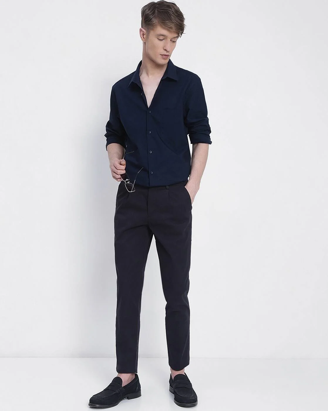 Men Blue Trousers - Image 4