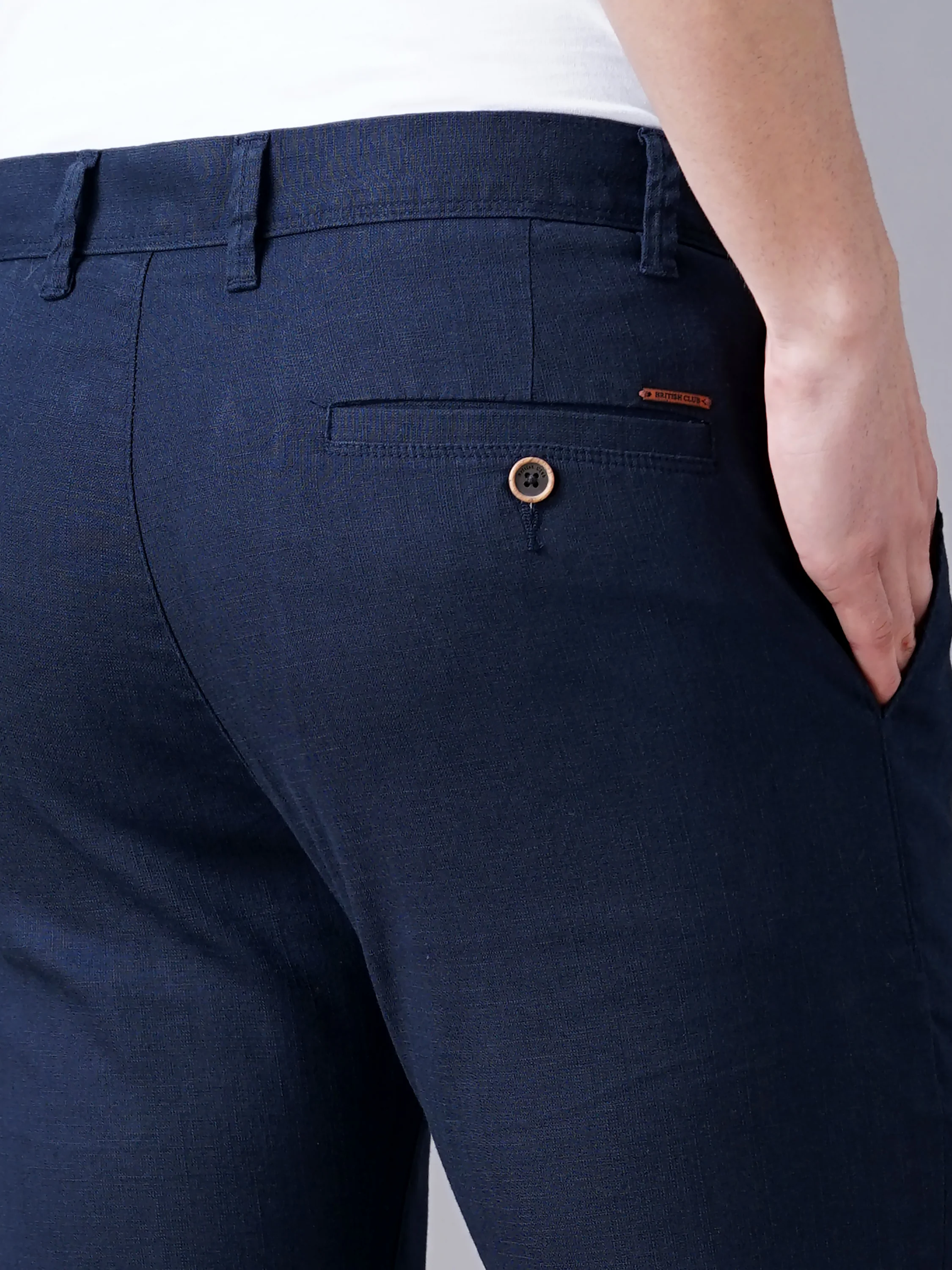 Men Blue Trousers - Image 4