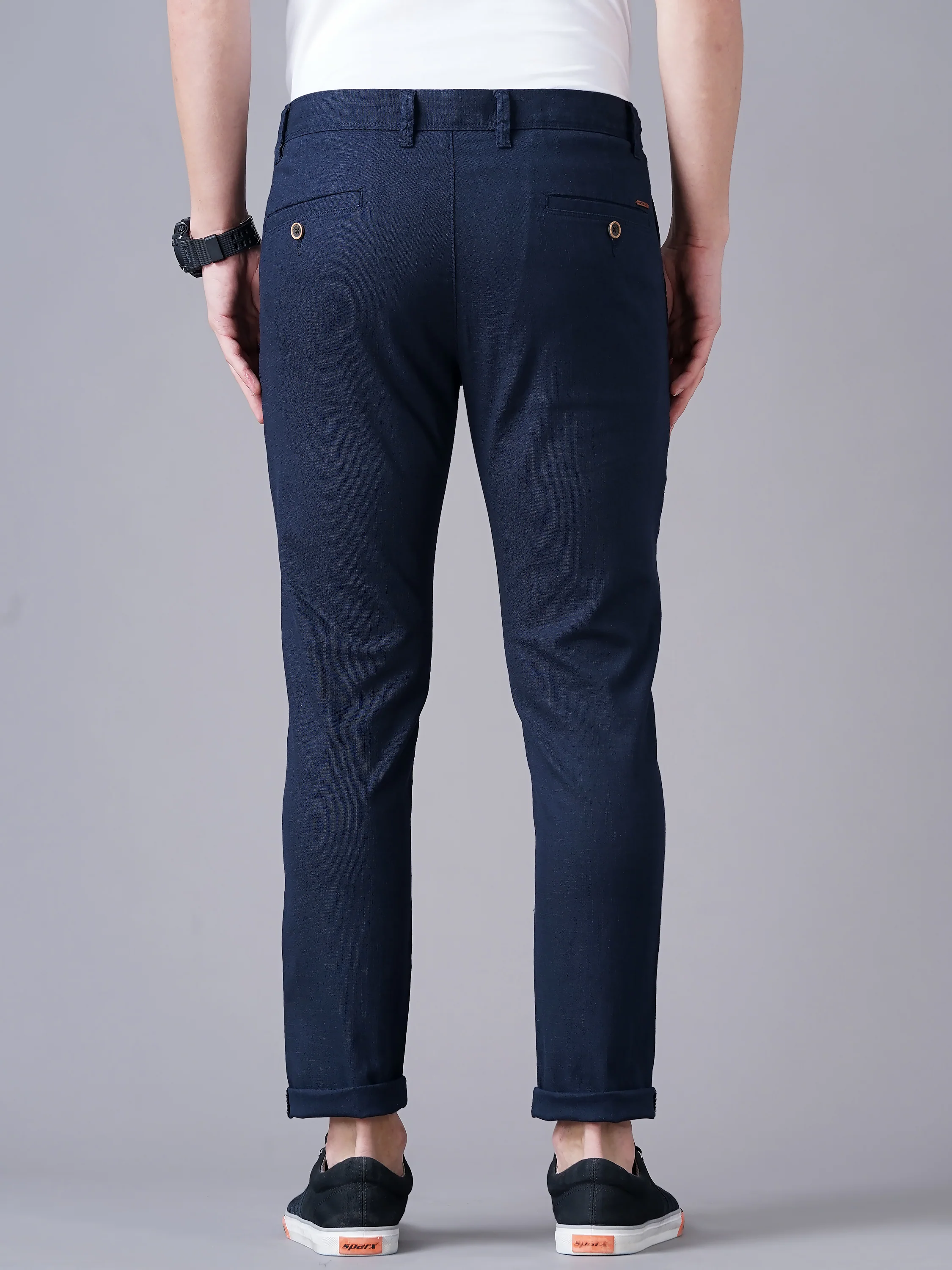 Men Blue Trousers - Image 5