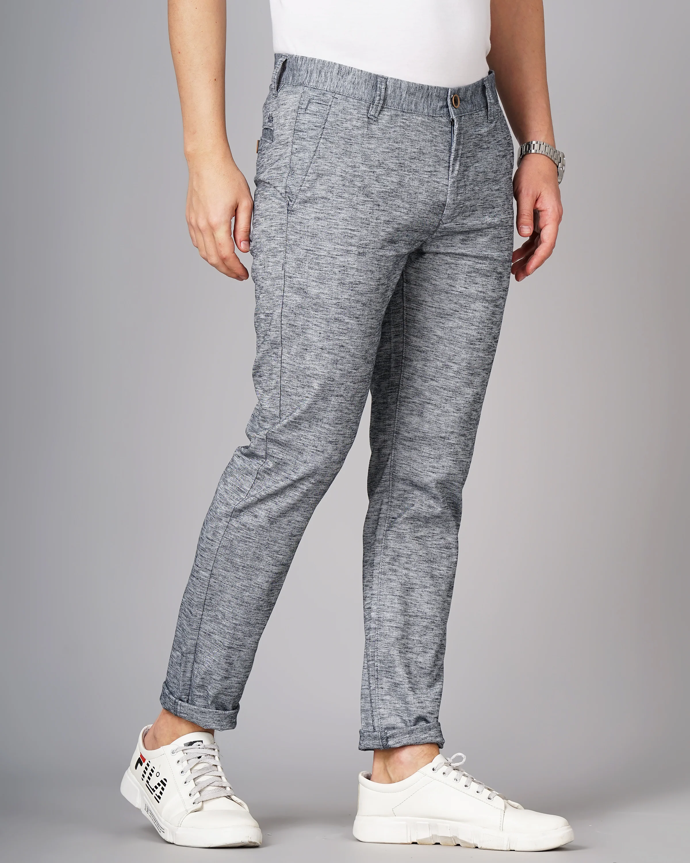 Men Blue Trousers - Image 2