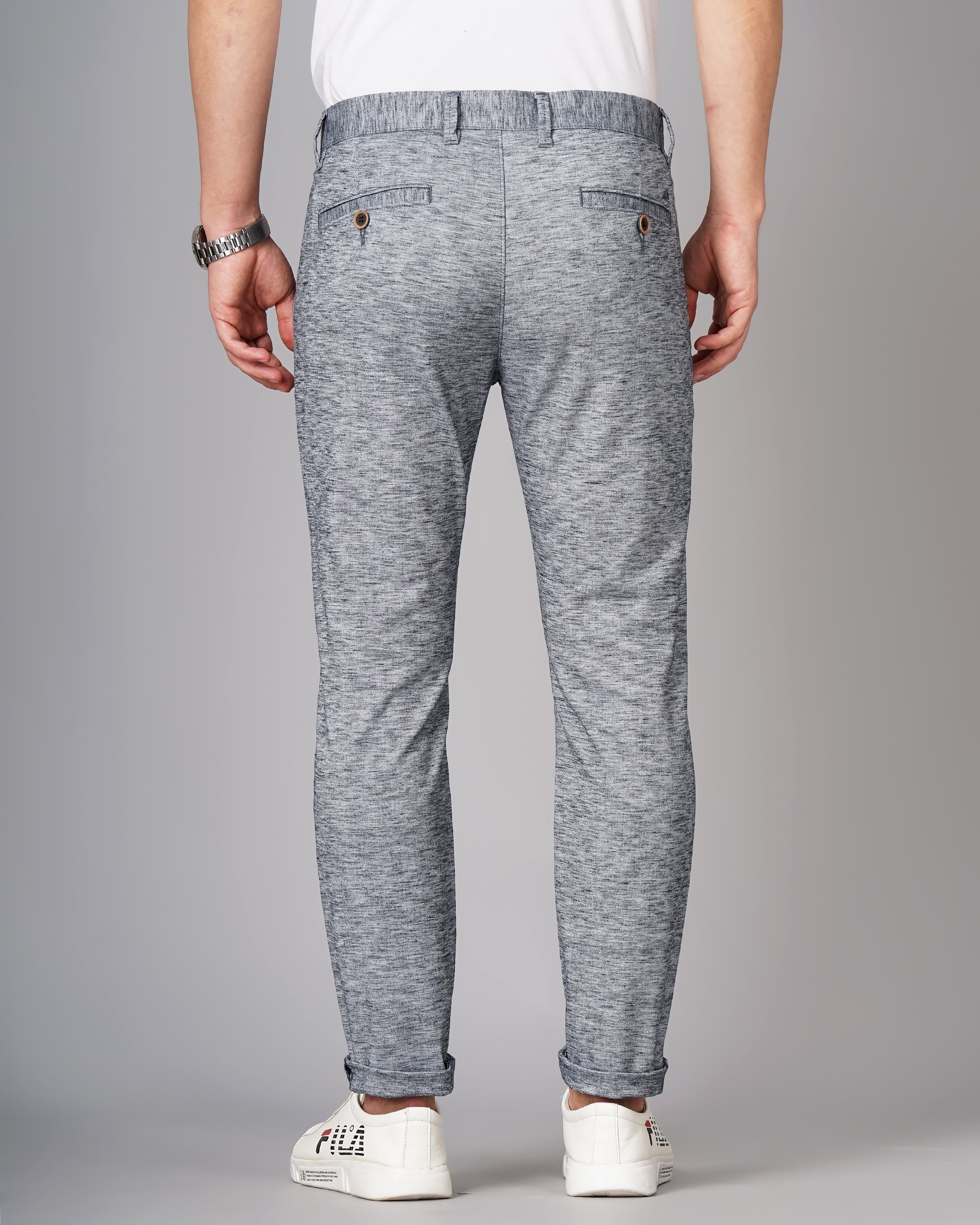 Men Blue Trousers - Image 3
