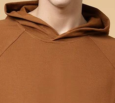Men Brown Oversized Solid Fleece Co-ords - Image 4