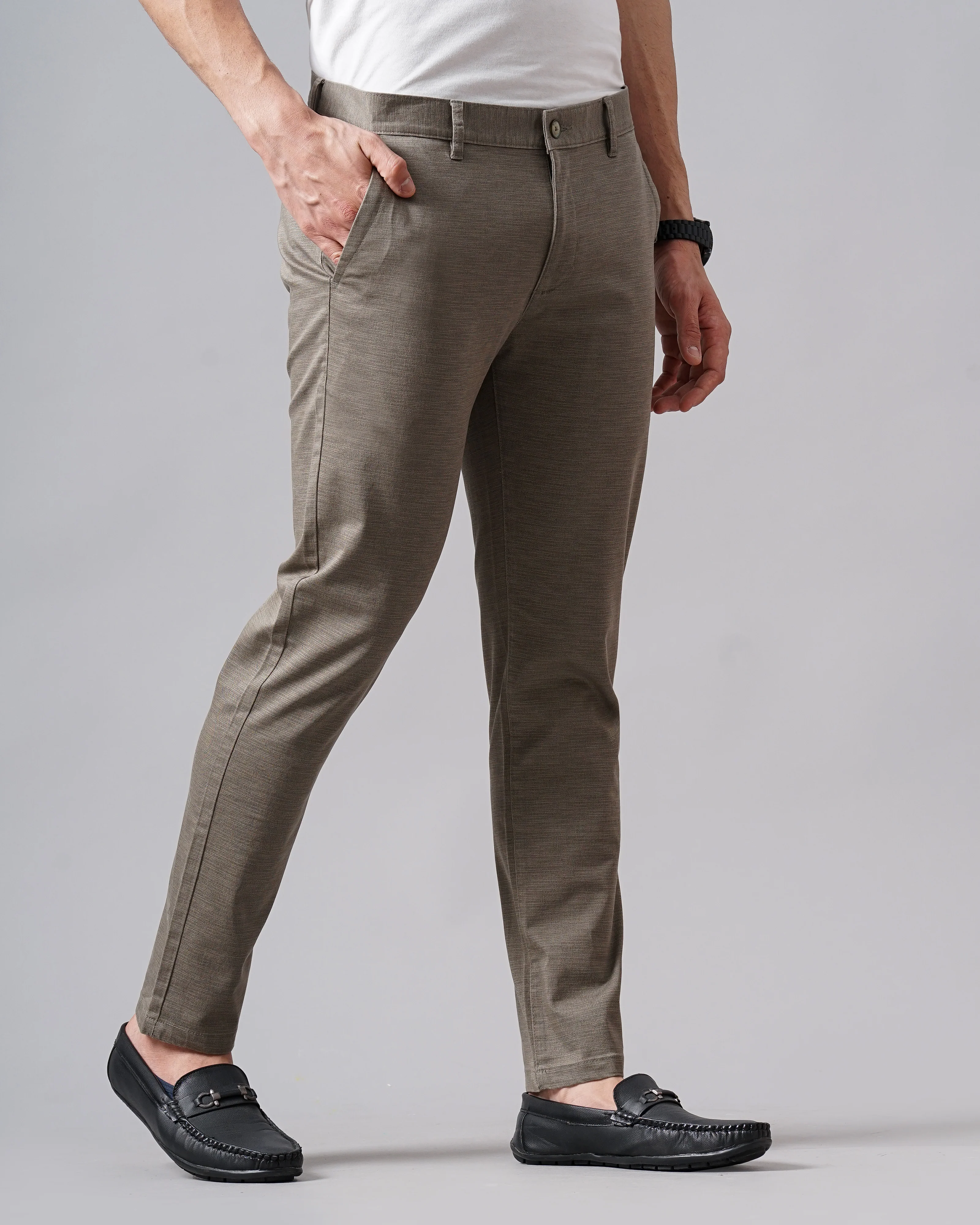 Men Brown Trousers - Image 3