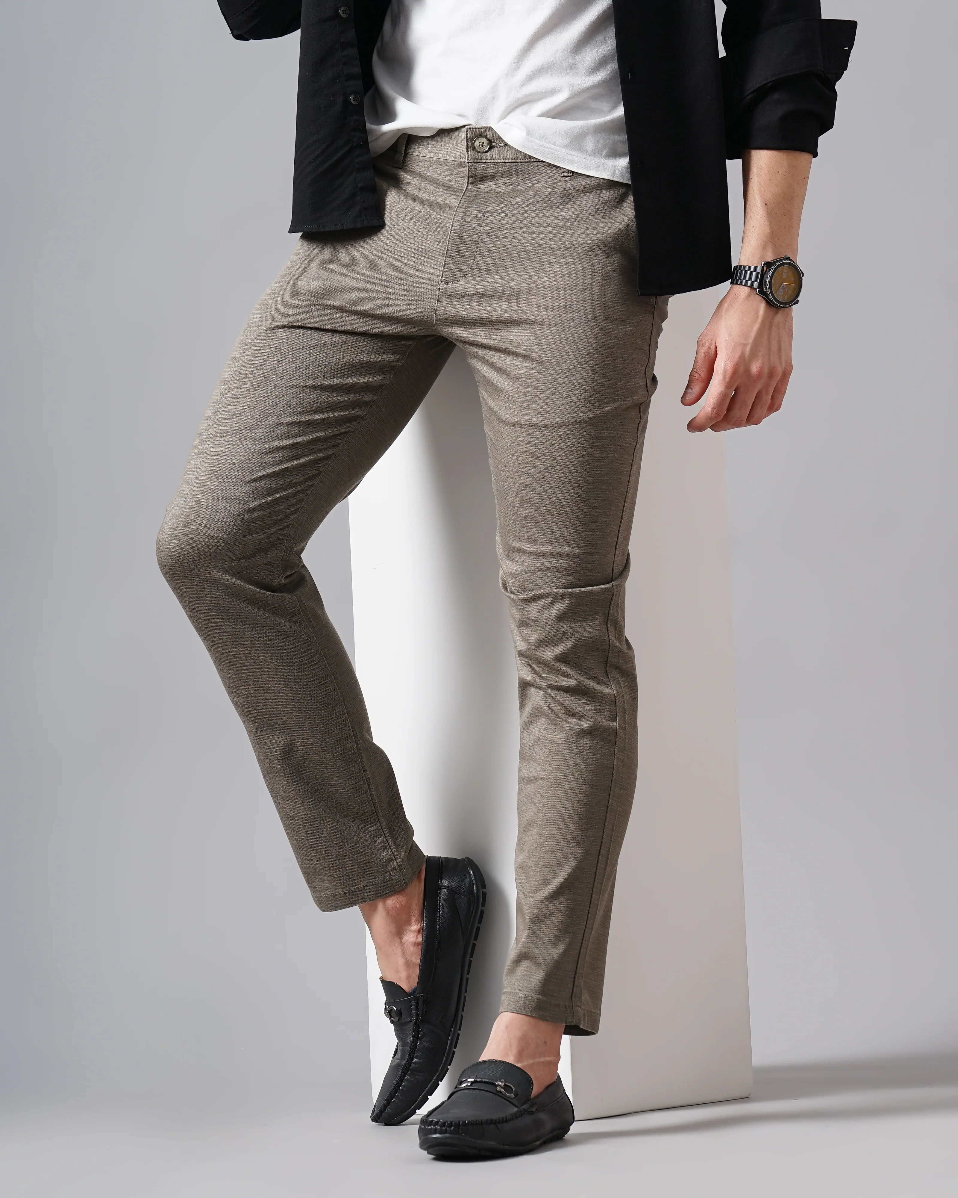 Men Brown Trousers - Image 6