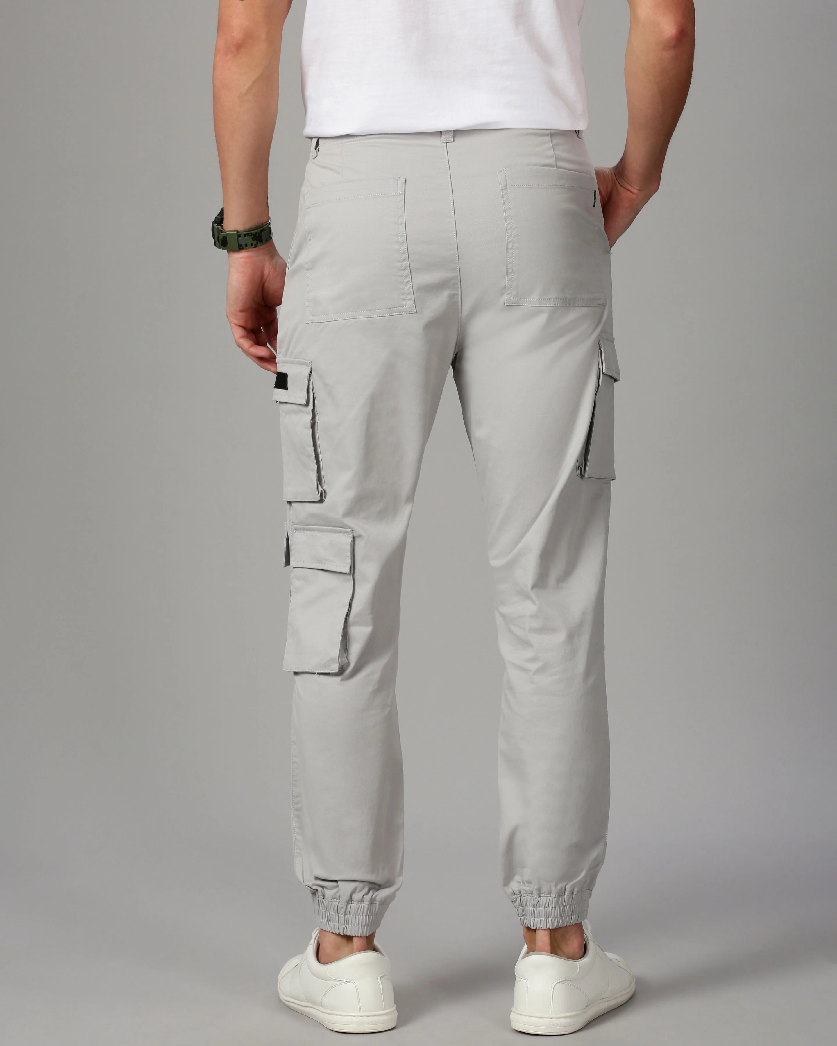 Men Grey Joggers - Image 4