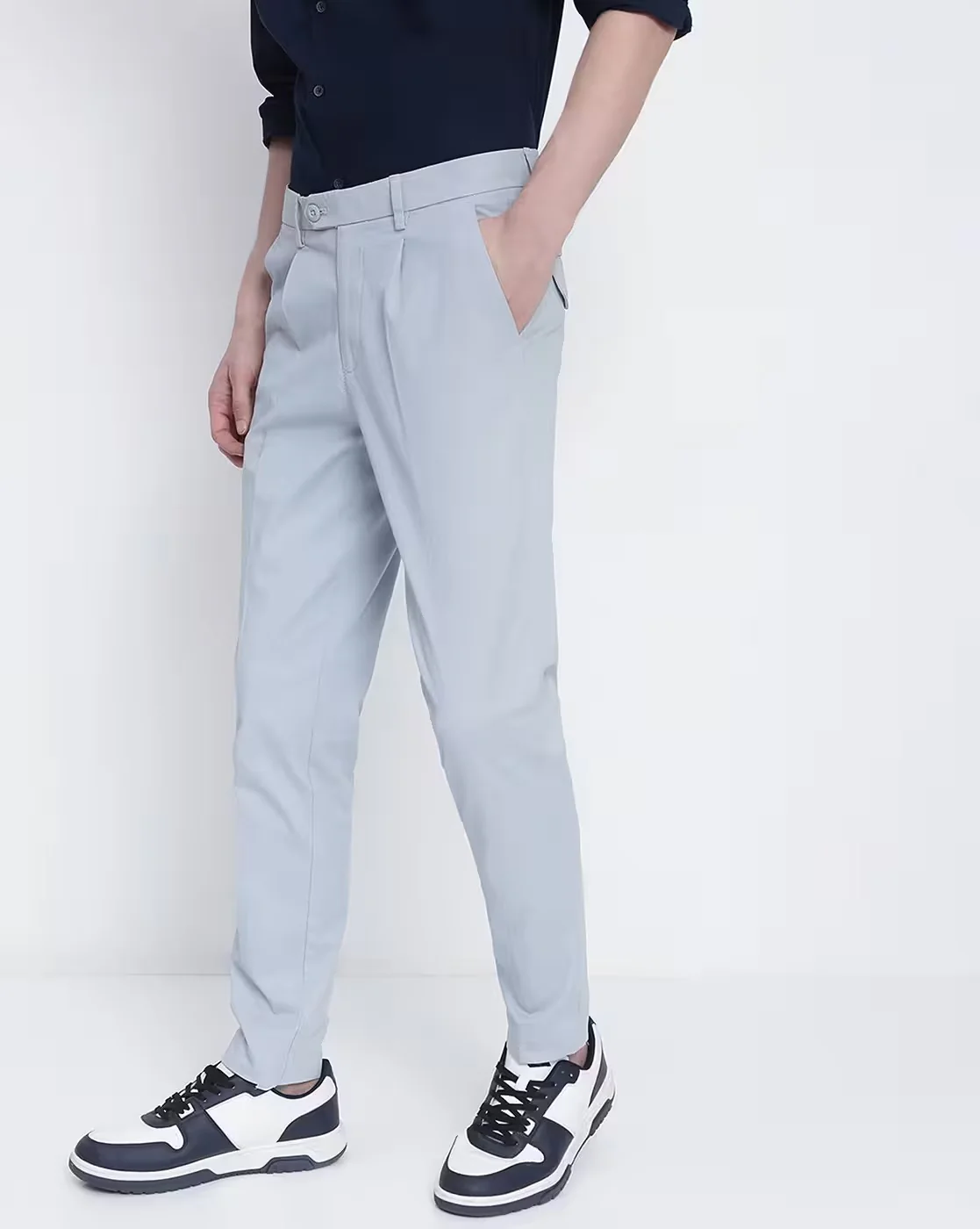 Men Grey Trousers - Image 3