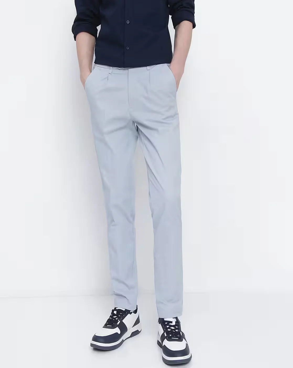 Men Grey Trousers - Image 4