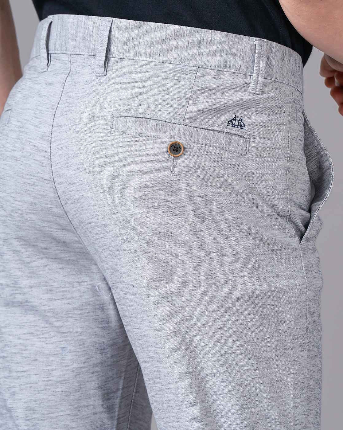 Men Grey Trousers - Image 6