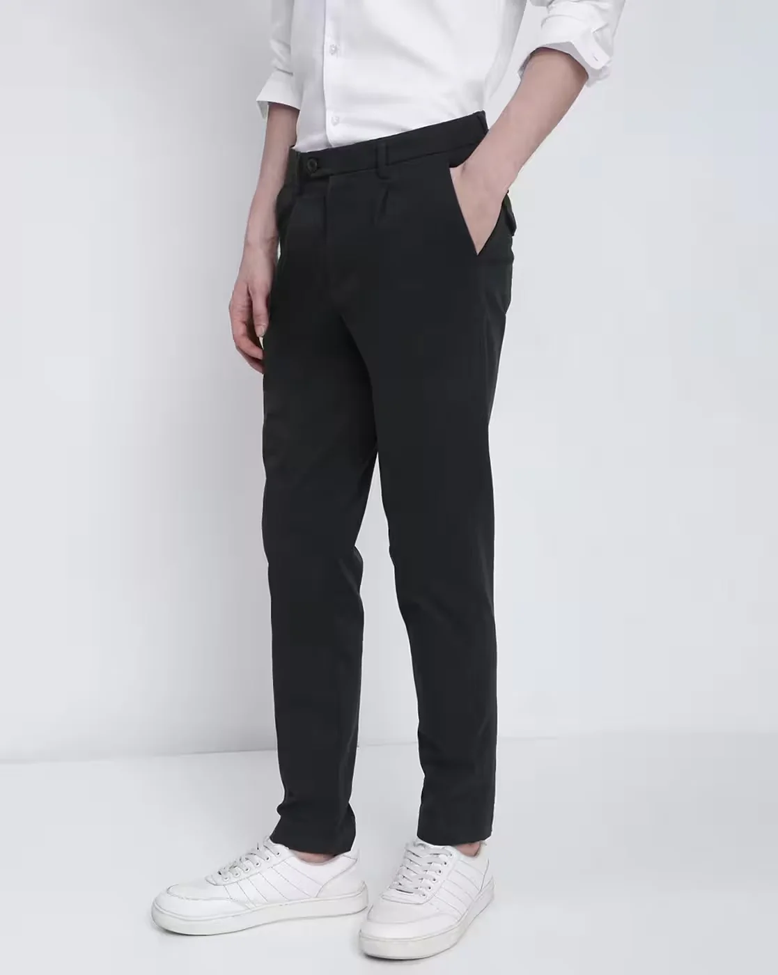 Men Olive Trousers - Image 2