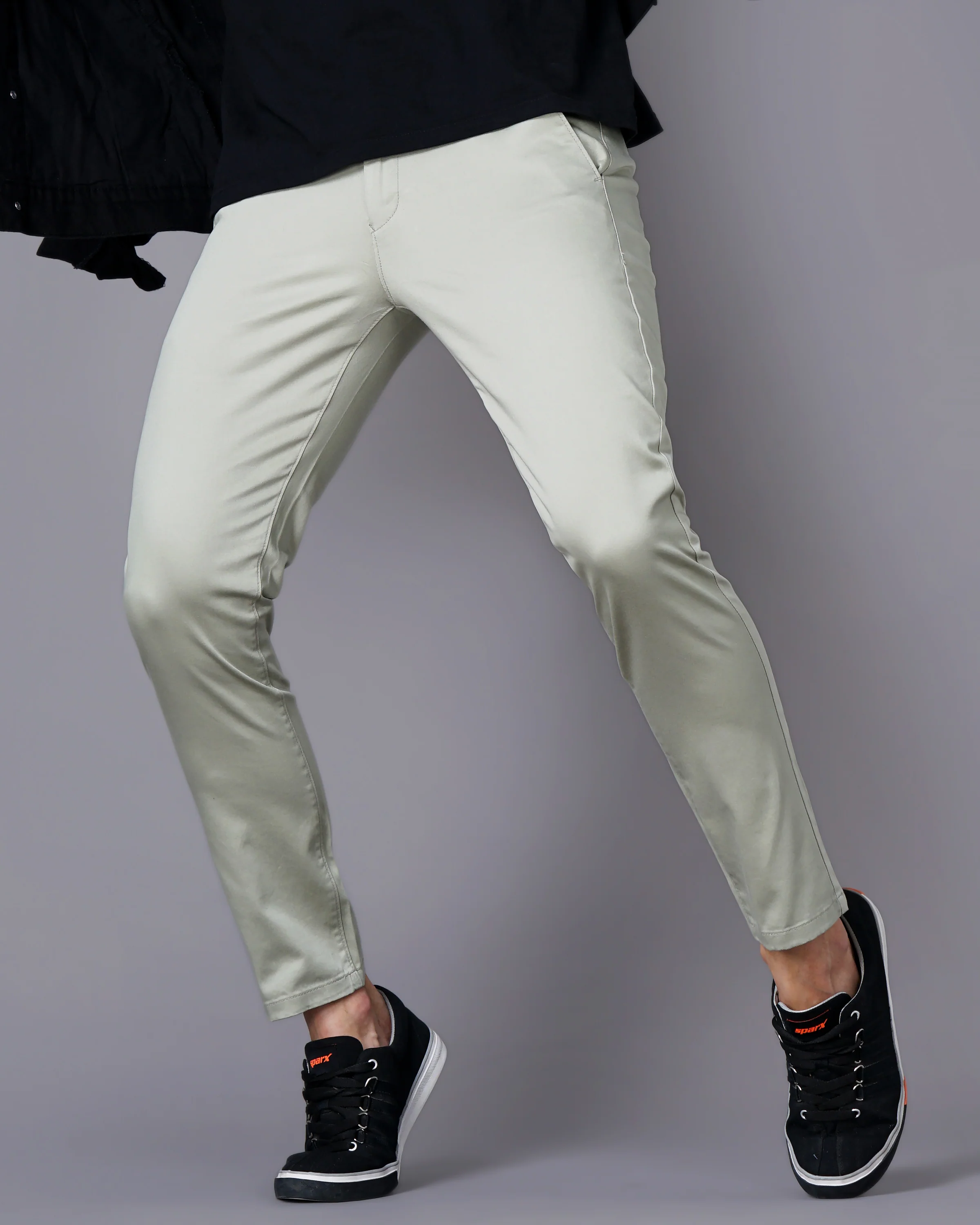 Men Olive Trousers - Image 3
