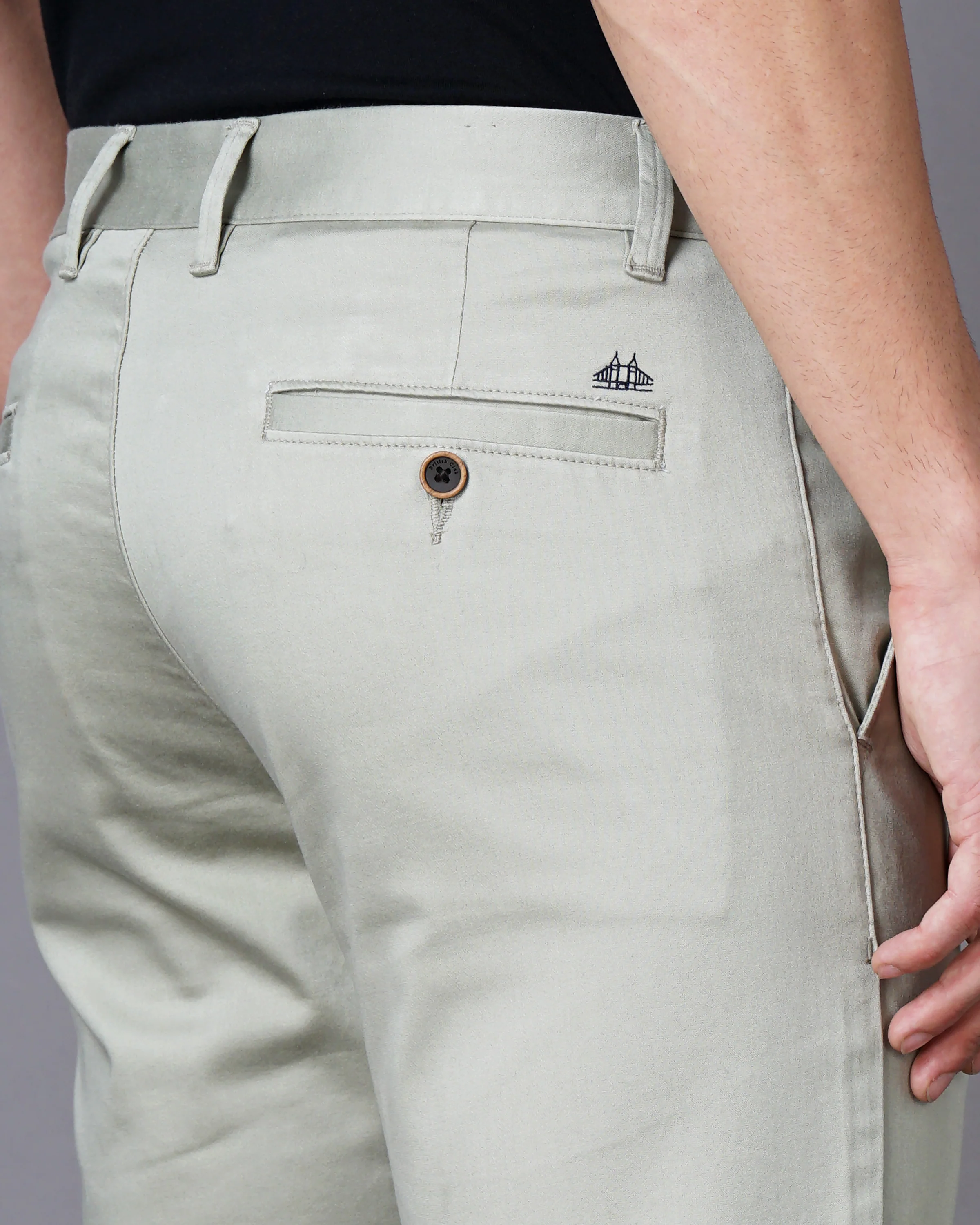 Men Olive Trousers - Image 7