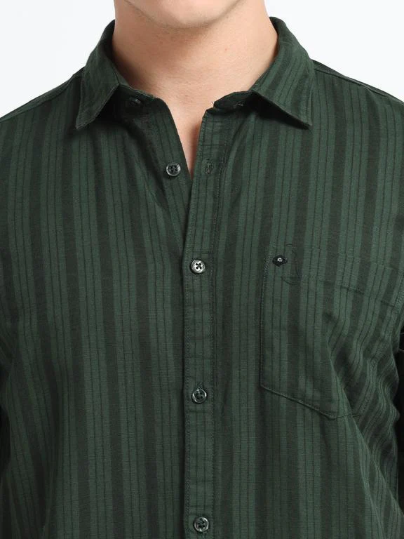 Men Premium Striped Short Sleeve Casual Shirt - Image 3