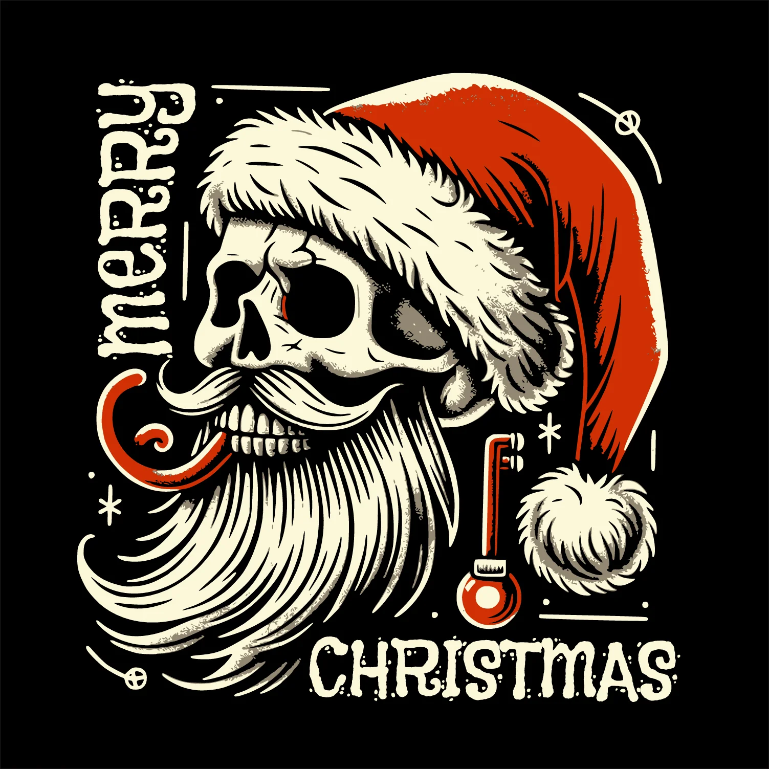 Men Printed Black Cotton Tshirt - Image 2