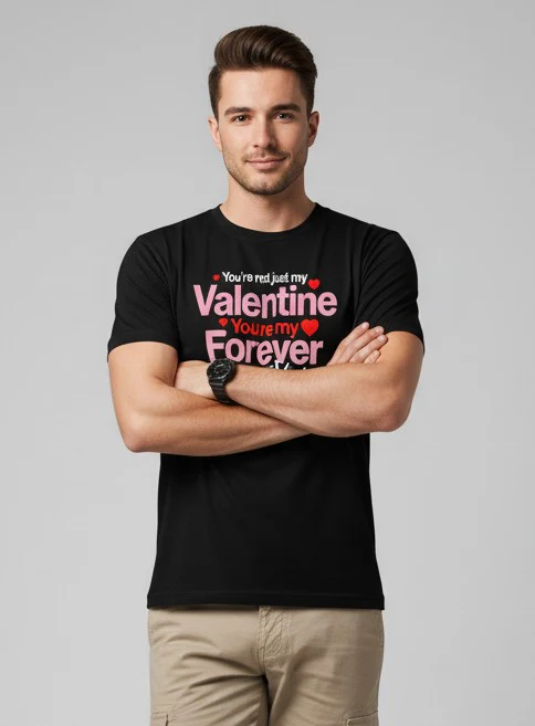 Men Printed Black Cotton Tshirt - Image 7