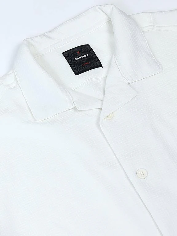Men Wave Short Sleeve Casual Drop Shoulder Shirt - Image 5