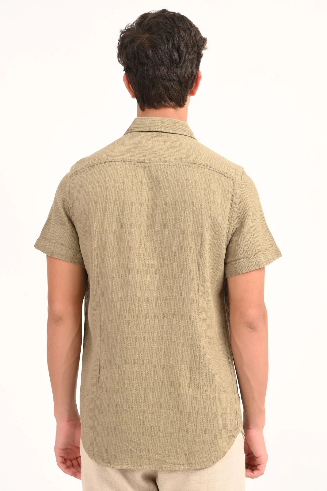 Men Structured Solid Shirt - Image 4
