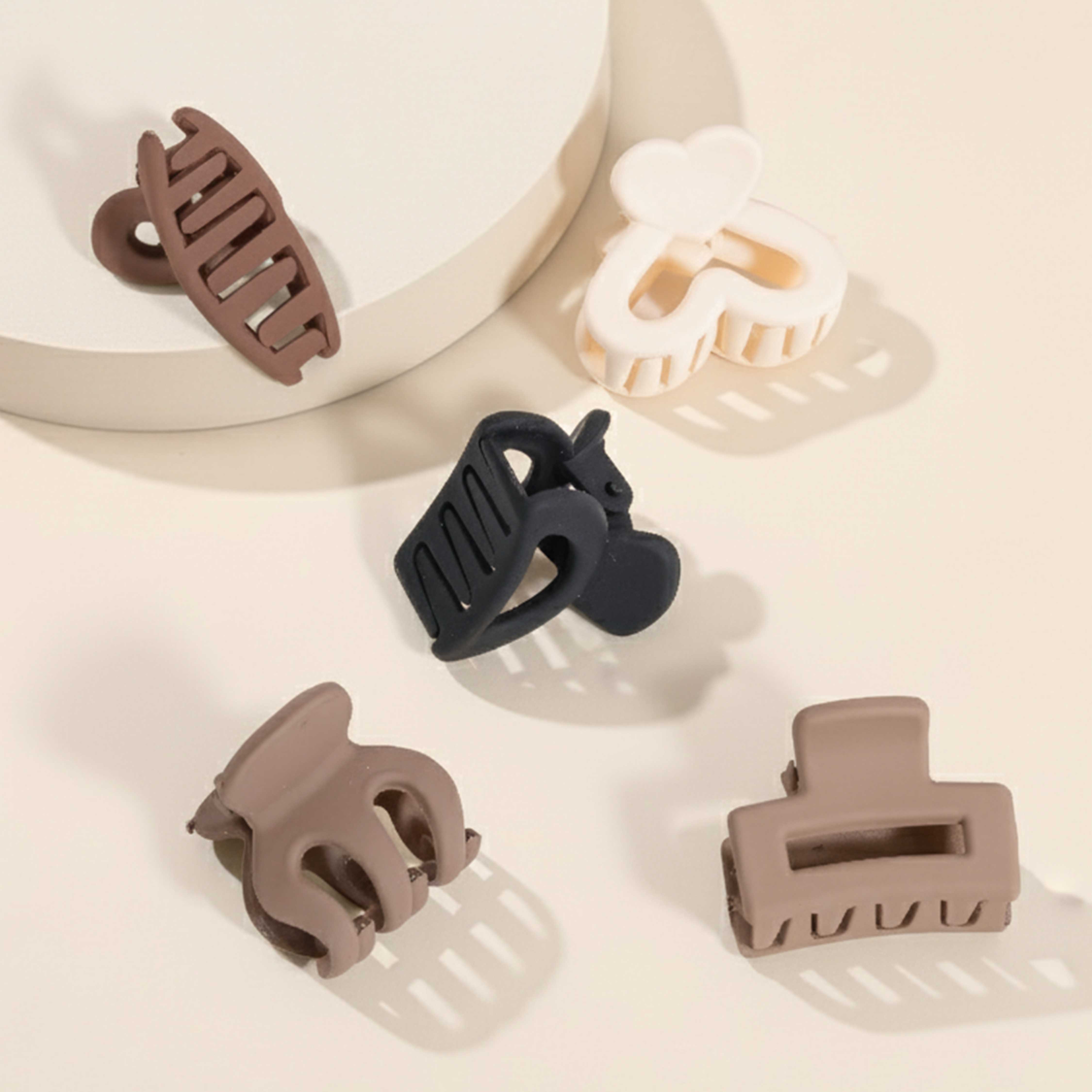 Multi Mini Claw Clip Set of 5 - Image 2