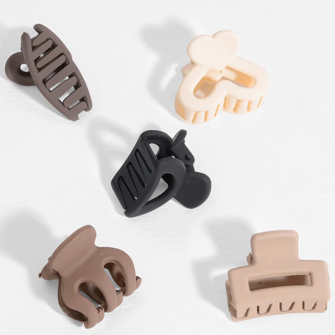 Multi Mini Claw Clip Set of 5 - Image 5