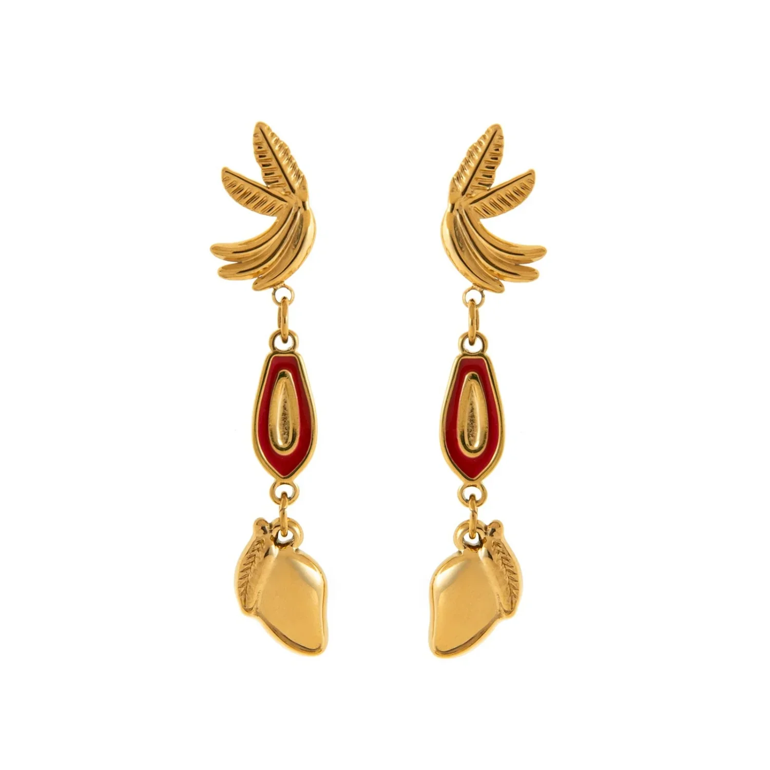Mixed Fruit Dangling Earrings - Image 2