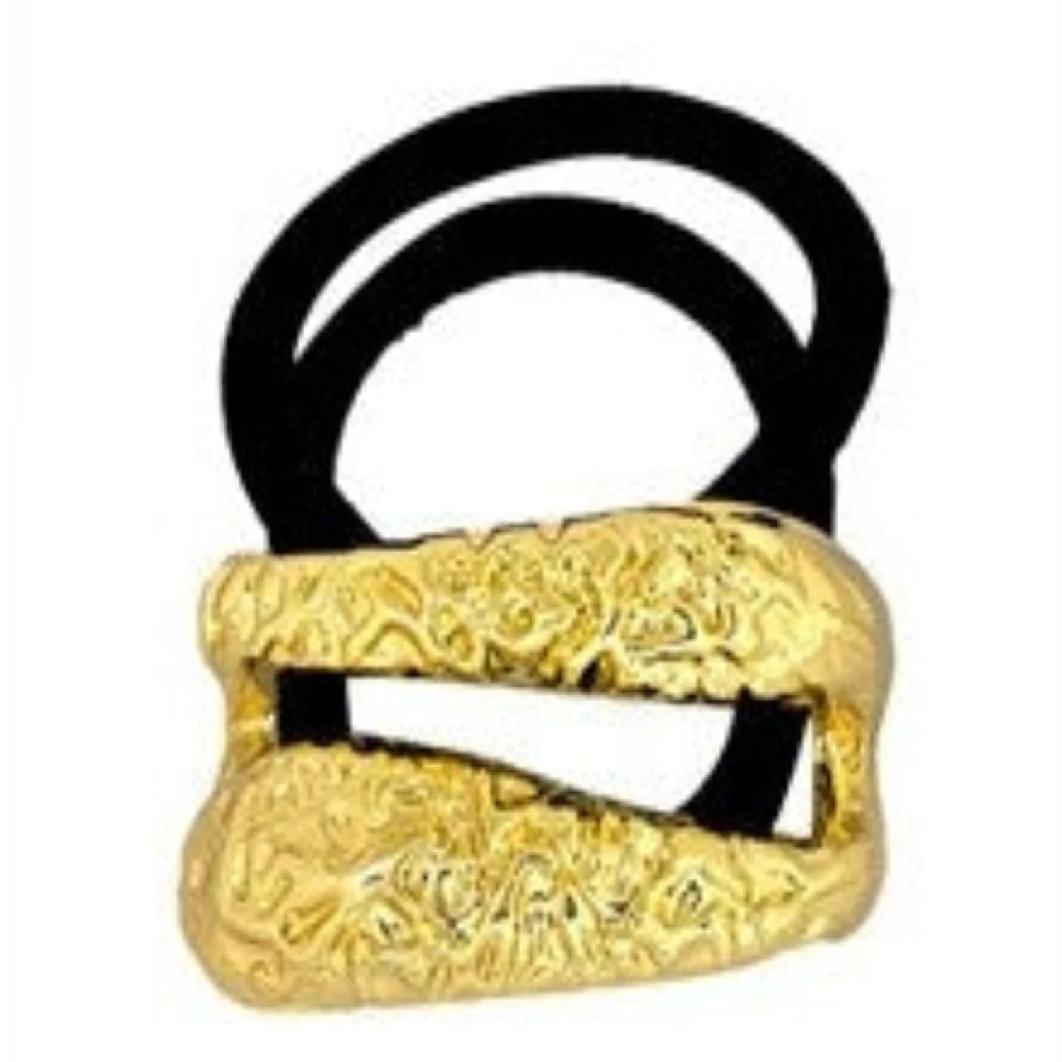 Molten Gold Textured Hair Tie - Image 3