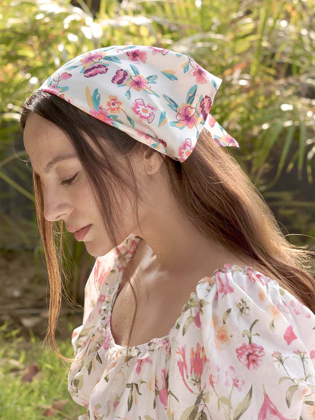 Multi Bloom Headscarf - Image 4