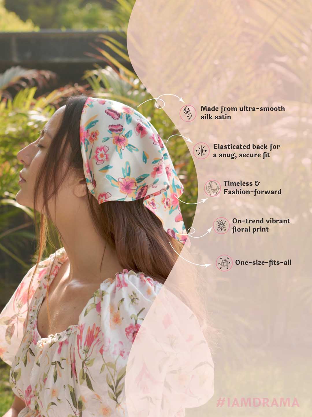Multi Bloom Headscarf - Image 6