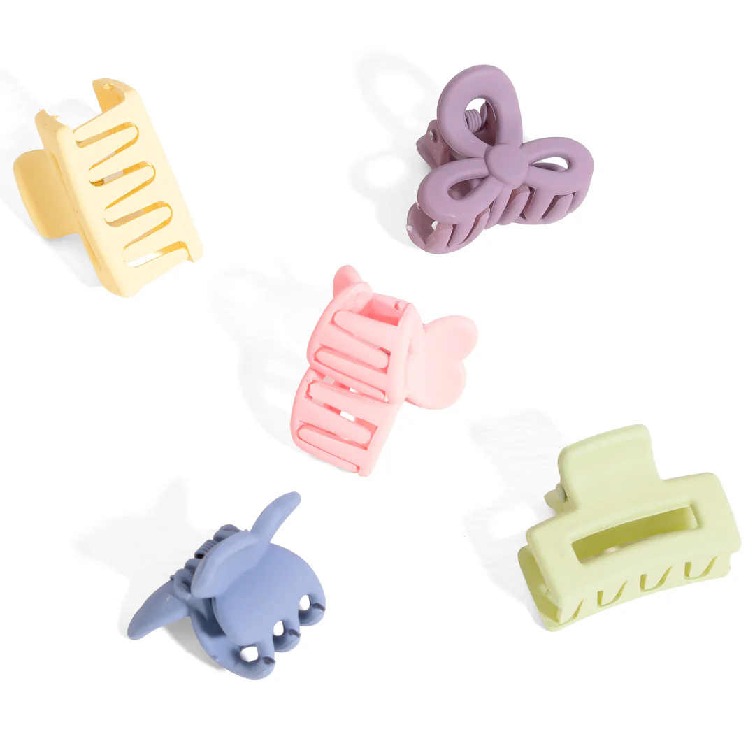 Multi Mini Claw Clip Set of 5 - Image 4