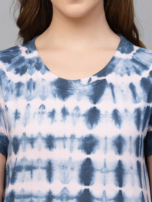 Women Navy Blue Odour Free T-shirts - Image 3