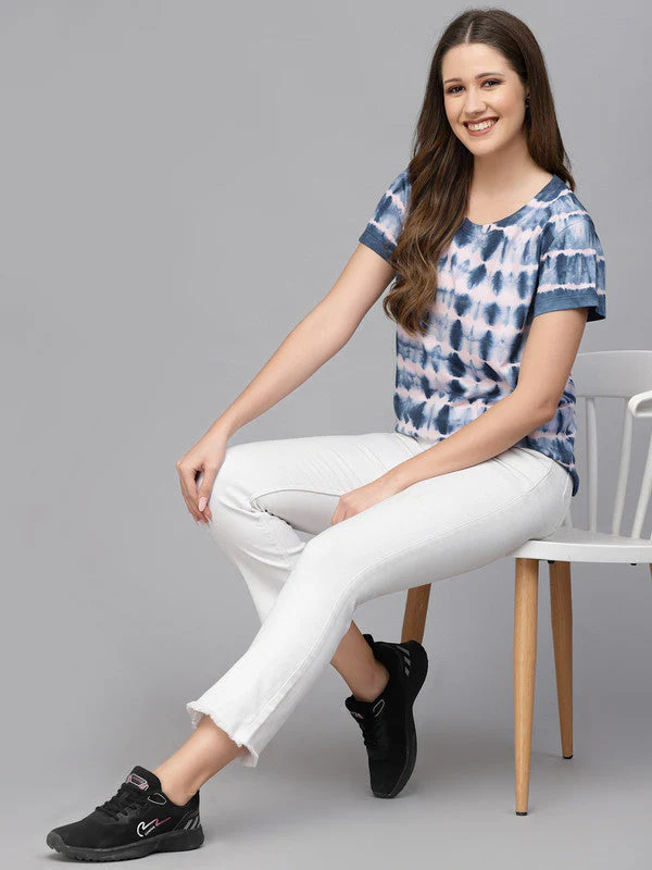 Women Navy Blue Odour Free T-shirts - Image 4