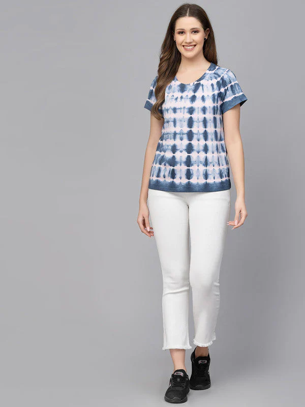 Women Navy Blue Odour Free T-shirts - Image 6