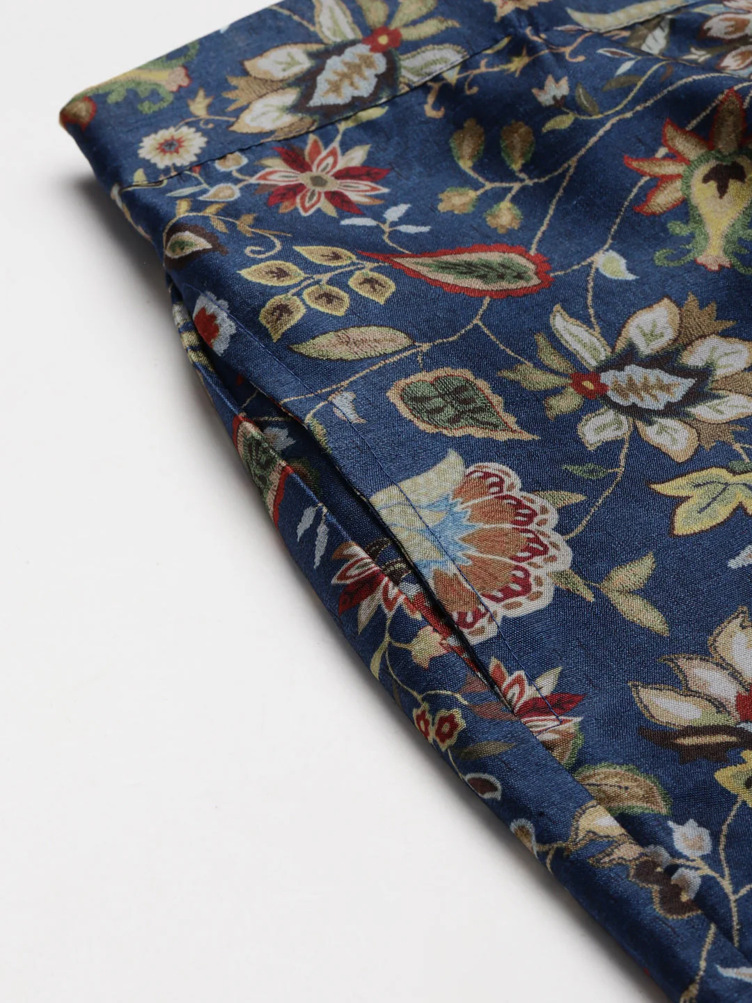 Navy Floral Pencil Pants - Image 6